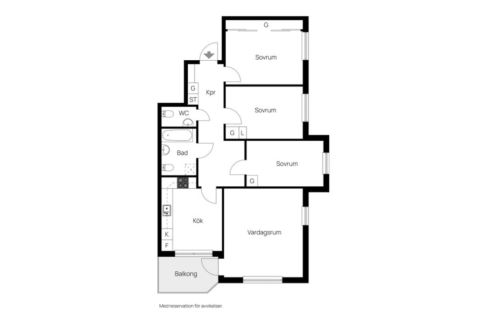 Bostadsrätt, S:t Persgatan 37, Centralt, Norrköping