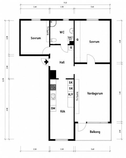 Bostadsrätt, Lillekärr norra 74, Hisings Kärra, Göteborg