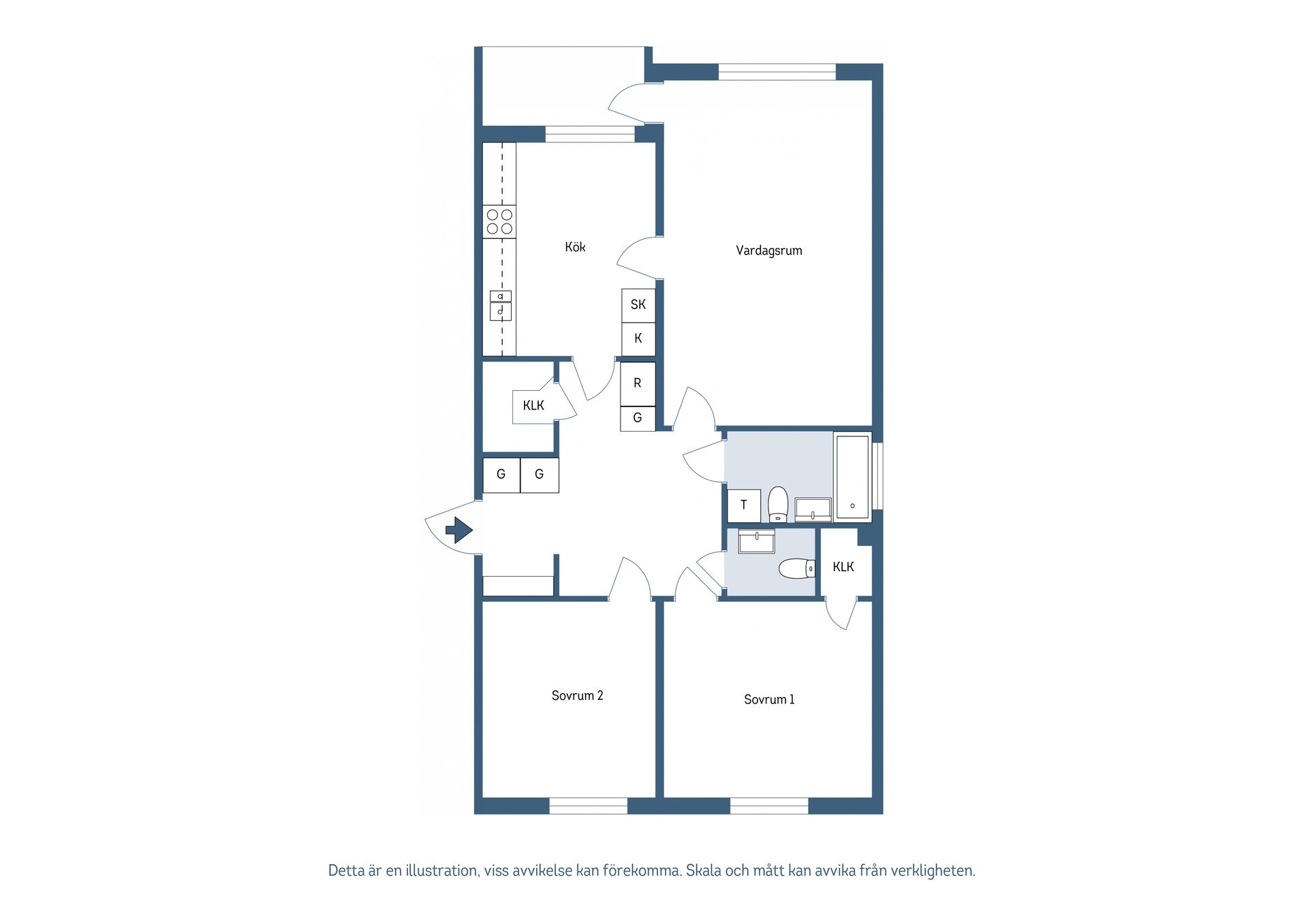 Bostadsrätt, Järnvägsesplanaden 5C, Tierp
