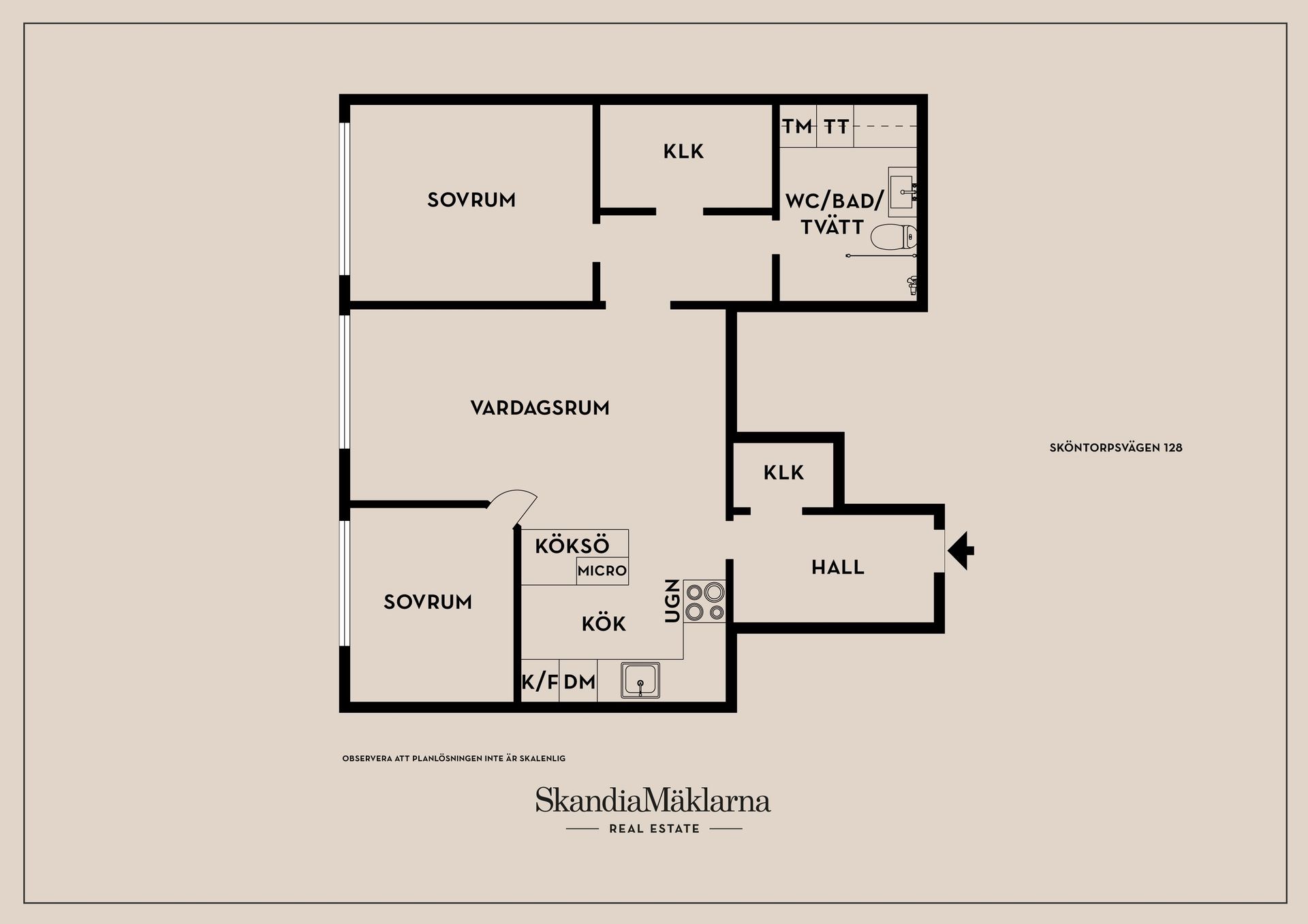 Bostadsrätt, Sköntorpsvägen 128, Årsta, Stockholm
