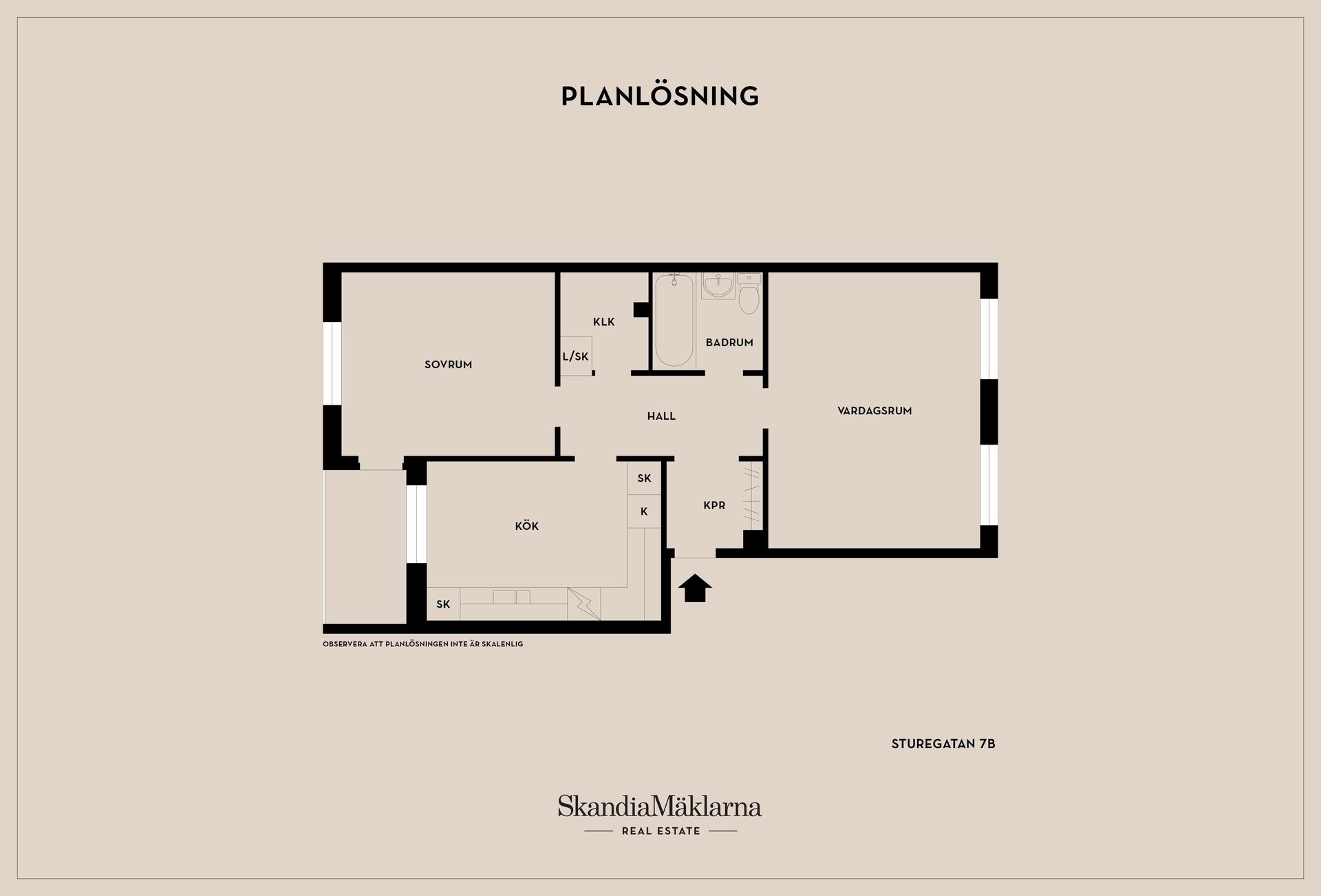 Bostadsrätt, Sturegatan 7B, Centrum, Hjo