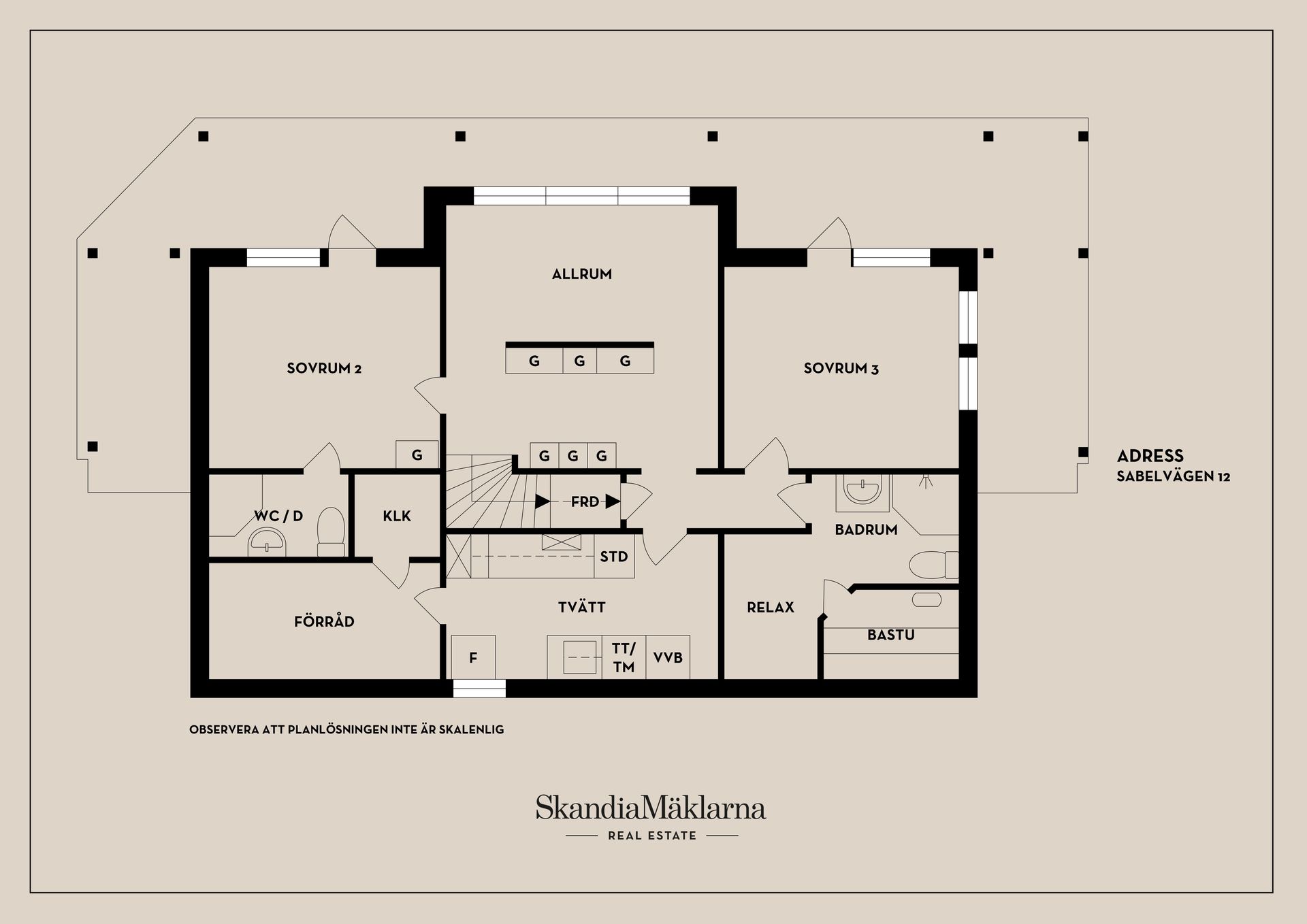 Villa, Sabelvägen 12, Margretelund, Österåker