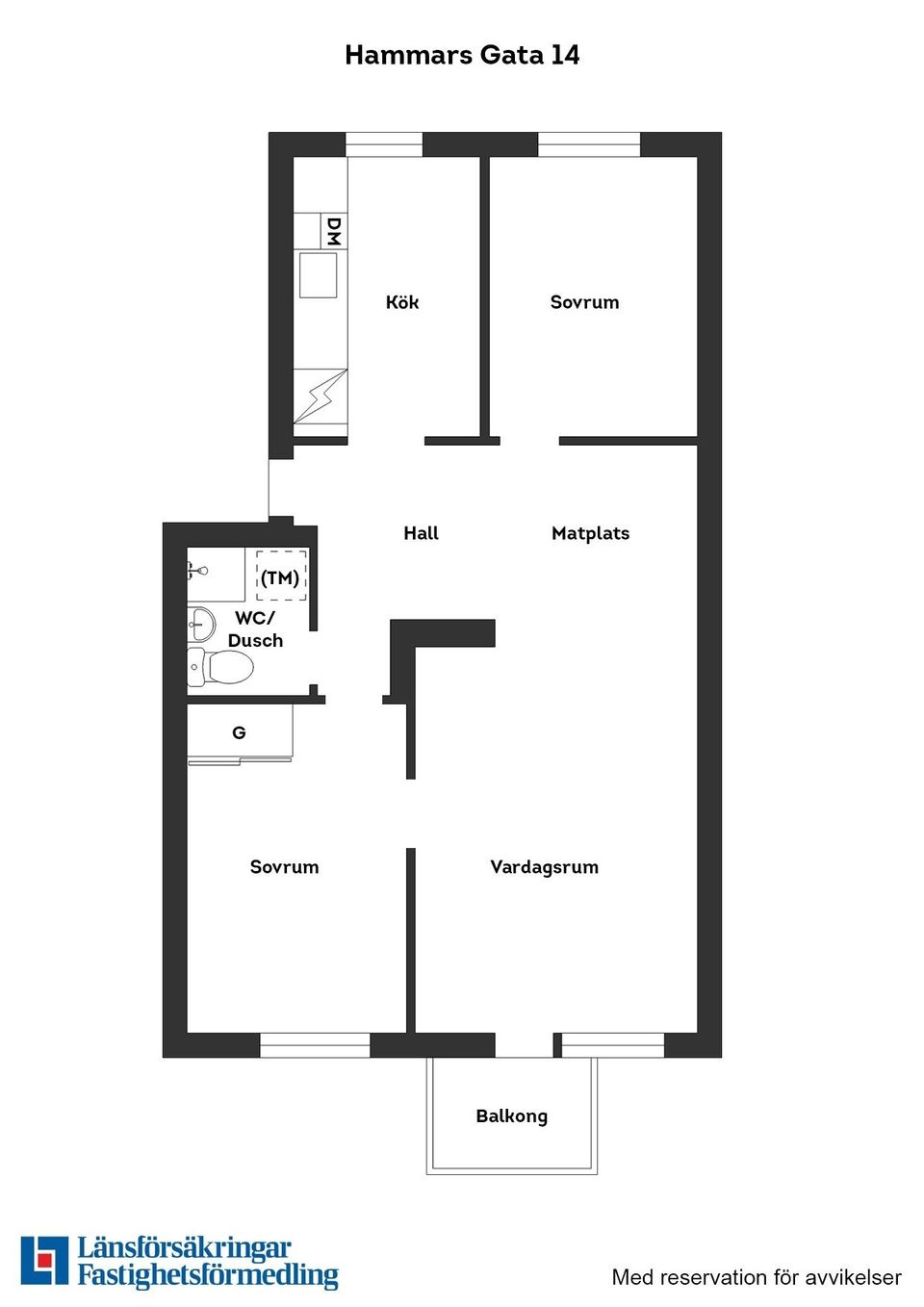 Bostadsrätt, Hammars gata 14, Centralt öster, Halmstad