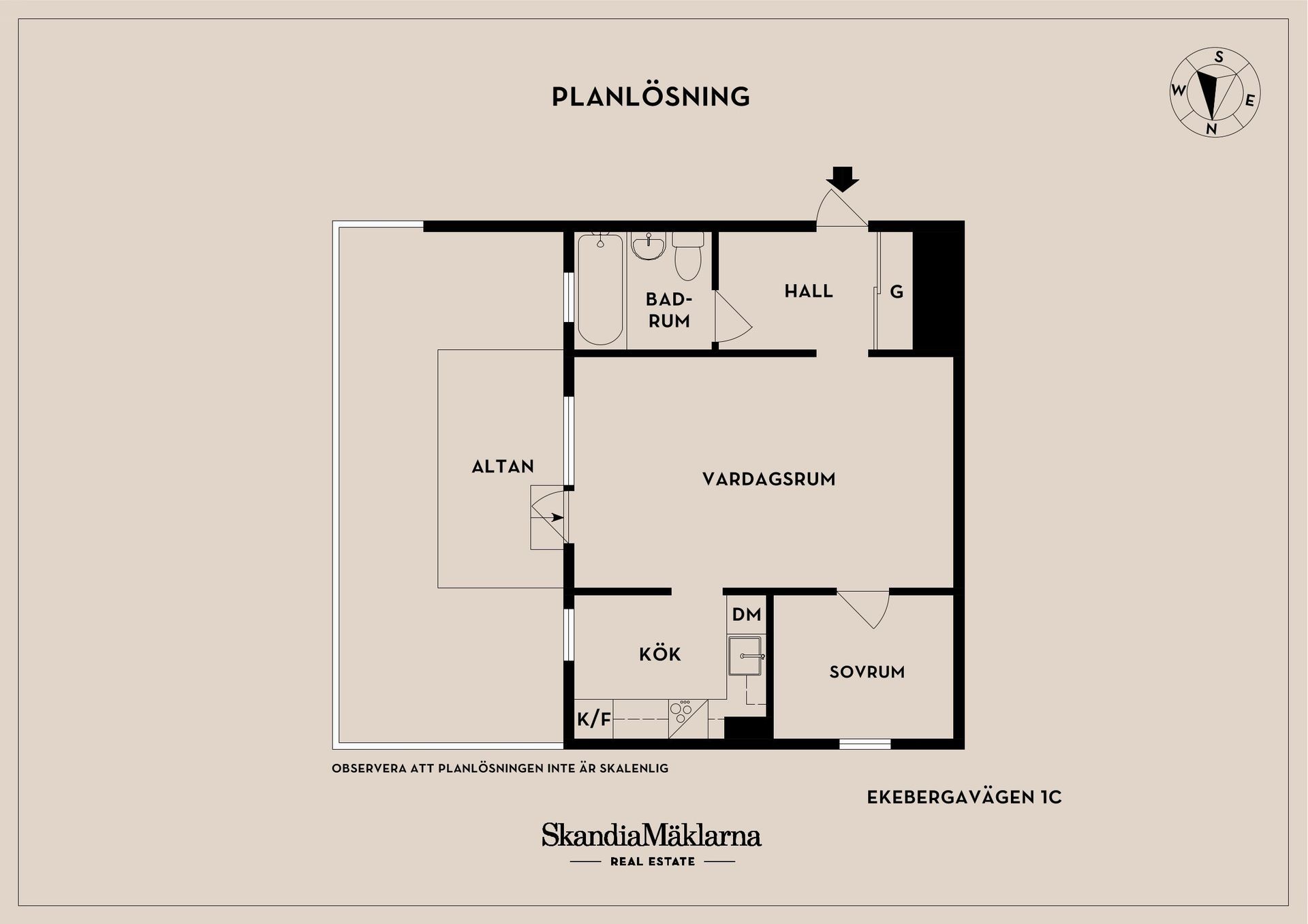 Bostadsrätt, Ekebergavägen 1C, Påarp, Helsingborg