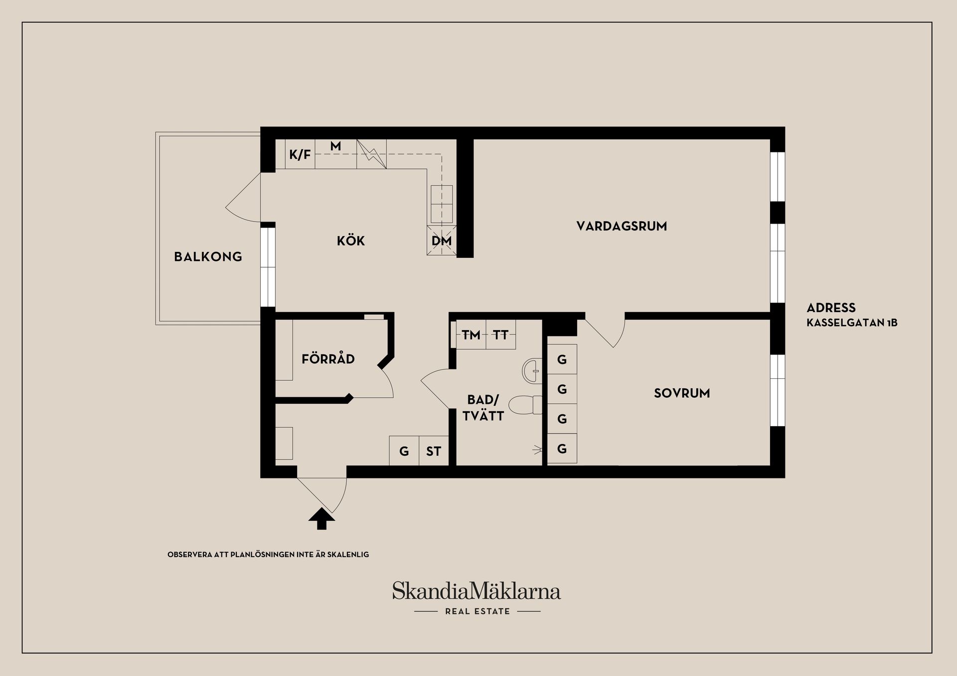 Bostadsrätt, Kasselgatan 1B, Lillhamra, Västerås