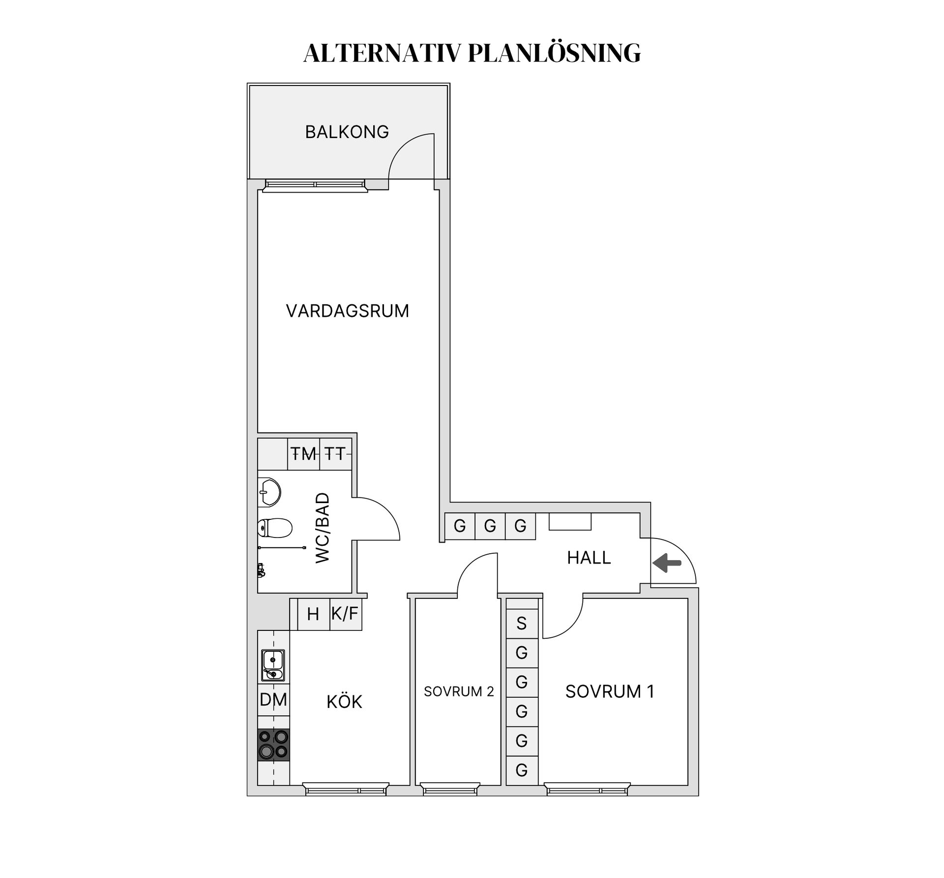 Bostadsrätt, Hästskovägen 84, 3 tr., Jakobsberg, Järfälla
