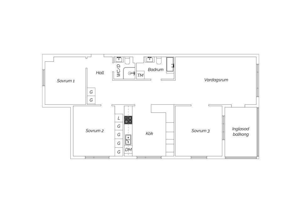 Bostadsrätt, Institutsvägen 11, Haga, Sundsvall