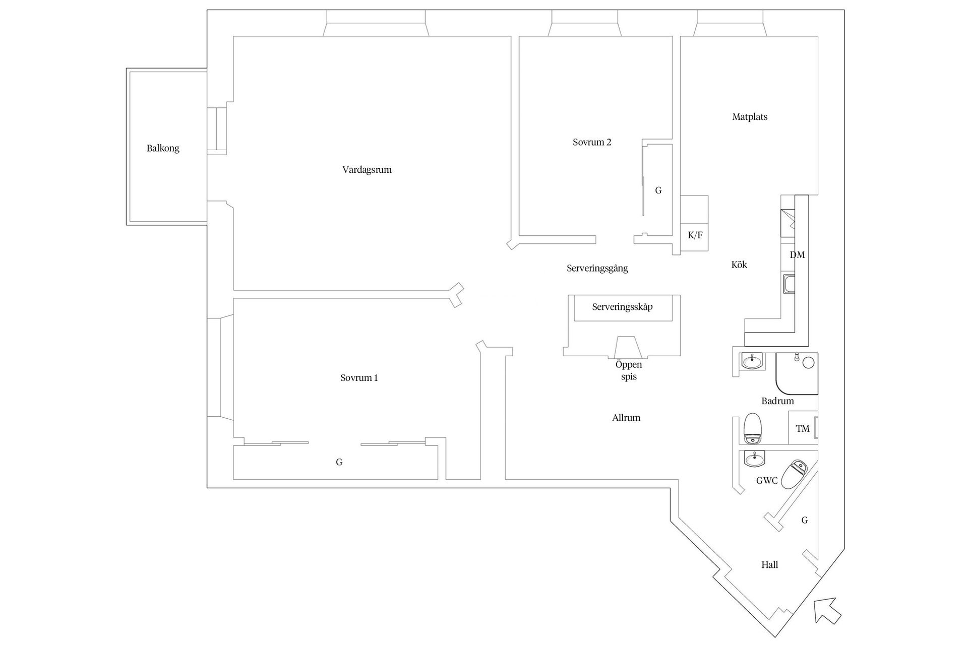 Bostadsrätt, Baltzar von platens gata 6, 3tr, Kungsholmen - Norr Mälarstrand, Stockholm