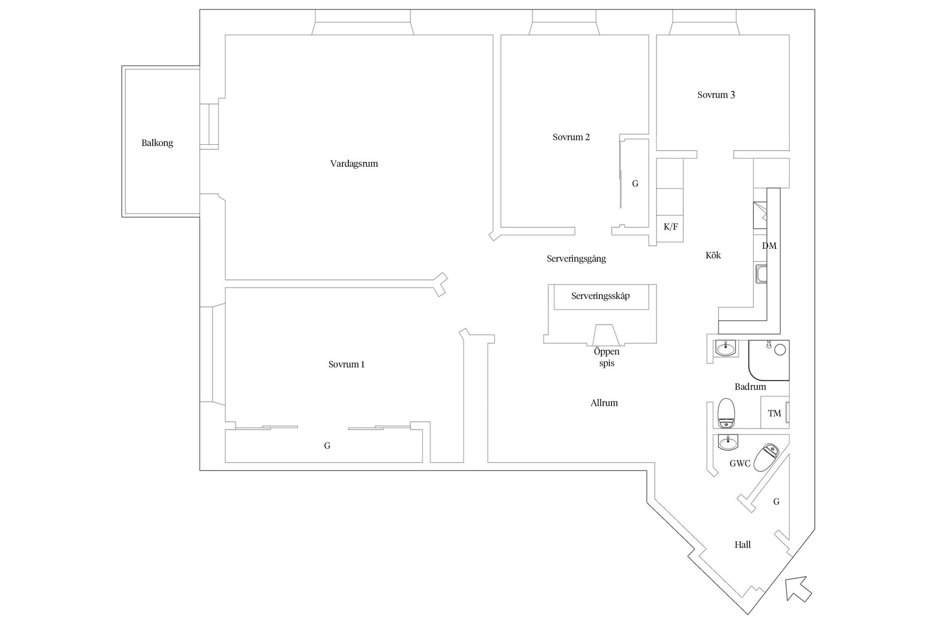Bostadsrätt, Baltzar von platens gata 6, 3tr, Kungsholmen - Norr Mälarstrand, Stockholm