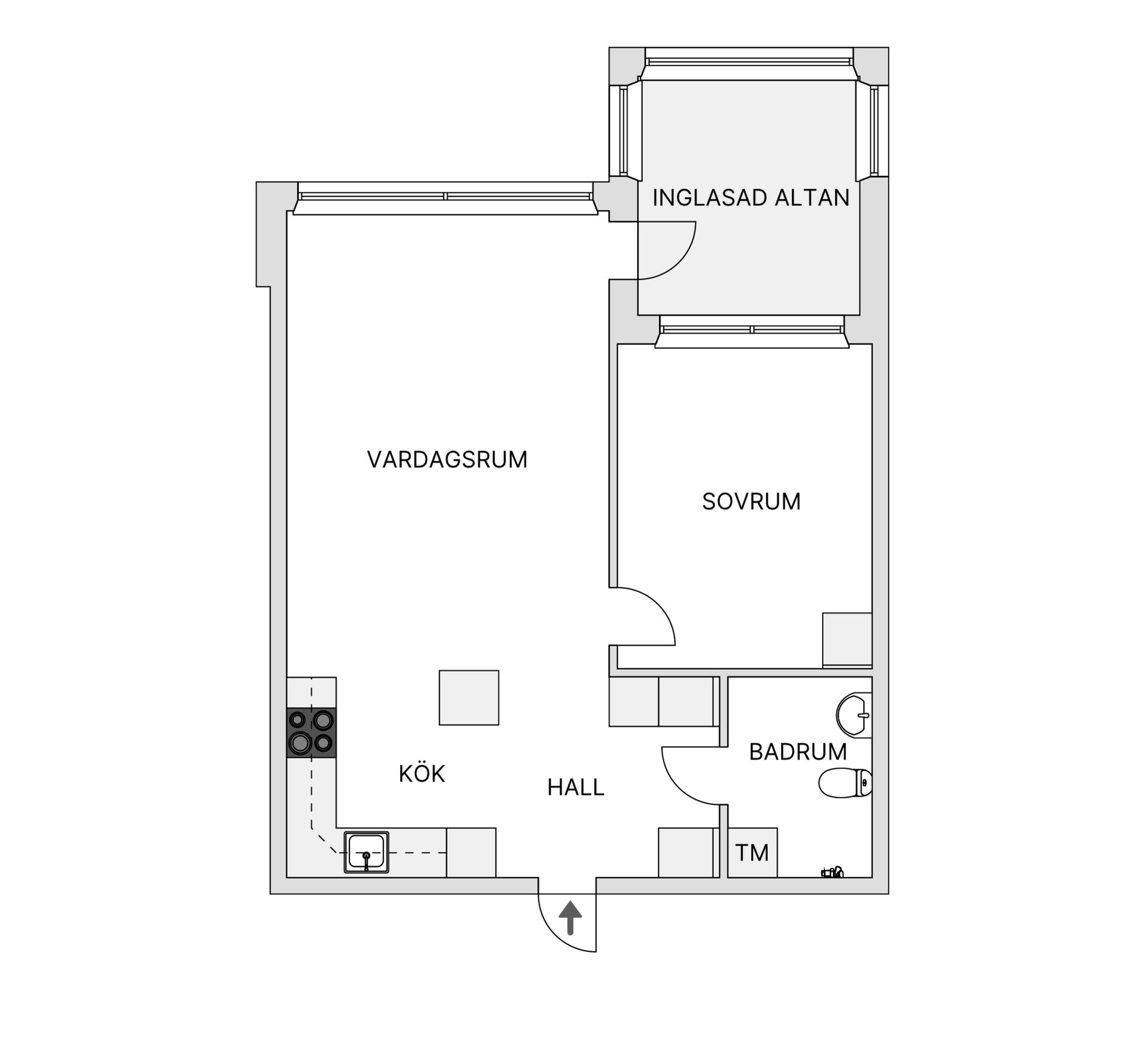 Bostadsrätt, Slädgatan 5B, Sörböle, Skellefteå
