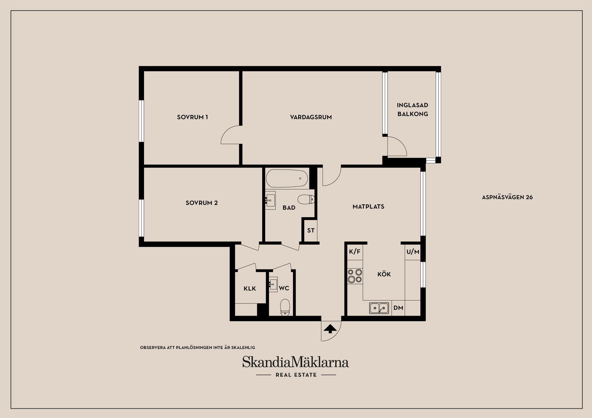 Bostadsrätt, Aspnäsvägen 26, Jakobsberg, Järfälla