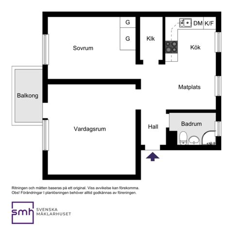 Bostadsrätt, Dukvägen 57 2tr, Bromma / Riksby, Stockholm