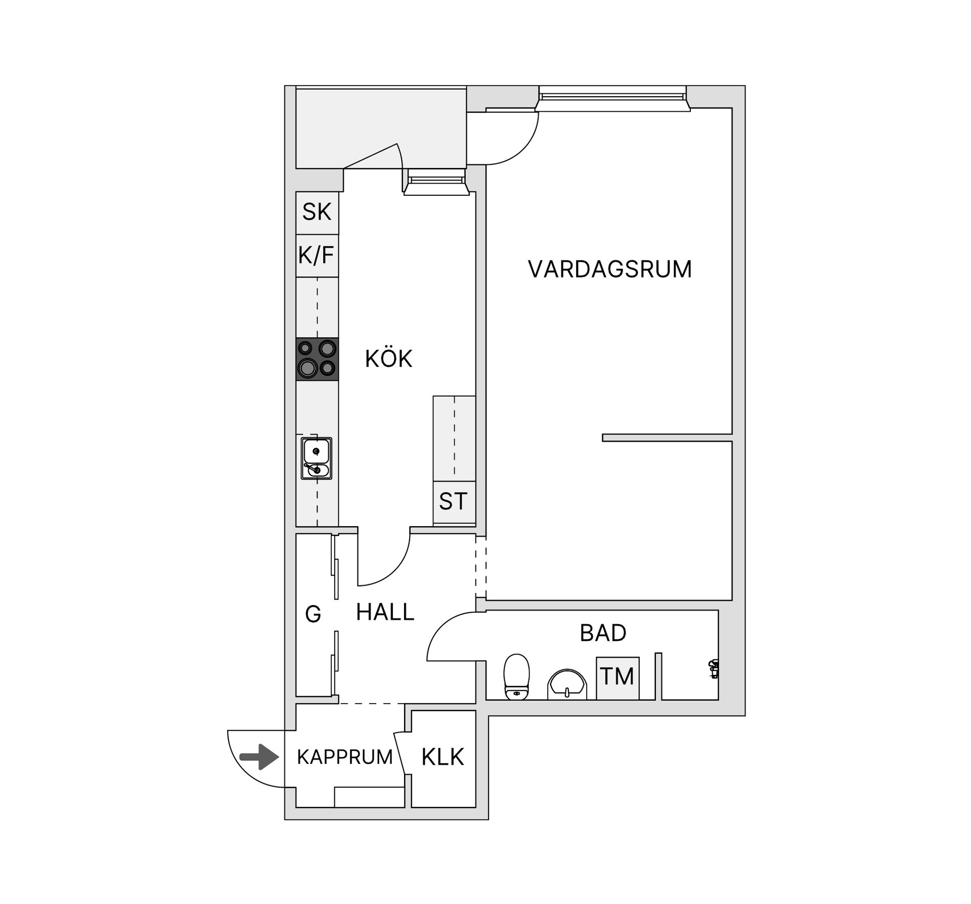 Bostadsrätt, Storgatan 30A, Centralt, Ljungby