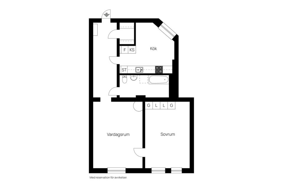Bostadsrätt, S:t Persgatan 148f, Centalt, Norrköping
