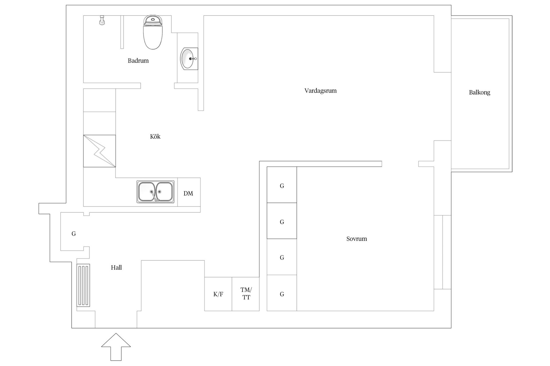 Bostadsrätt, Wollmar Yxkullsgatan 52A, 4 tr, Södermalm Maria, Stockholm