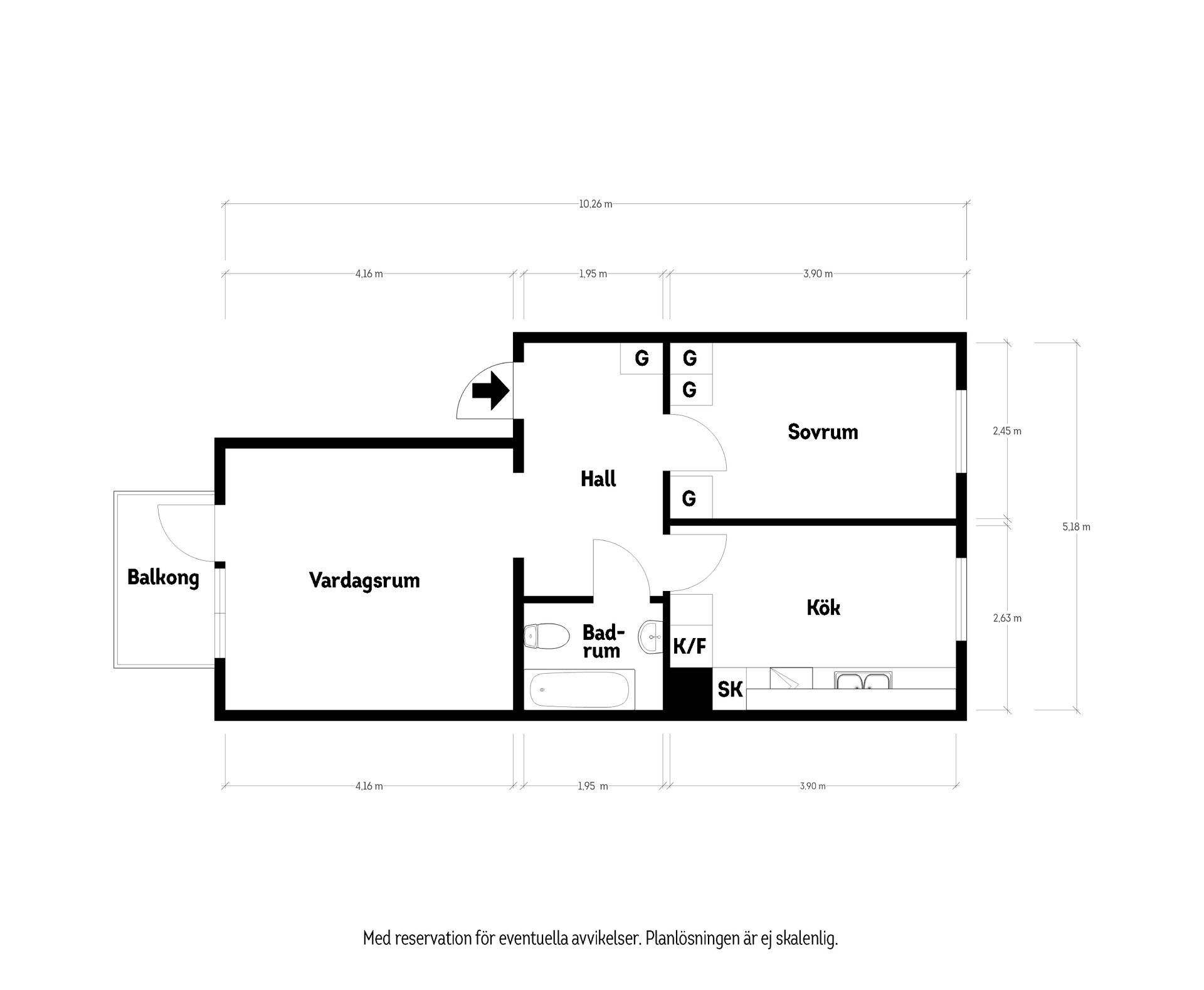 Bostadsrätt, Kabelgatan 13F, Majorna, Göteborg