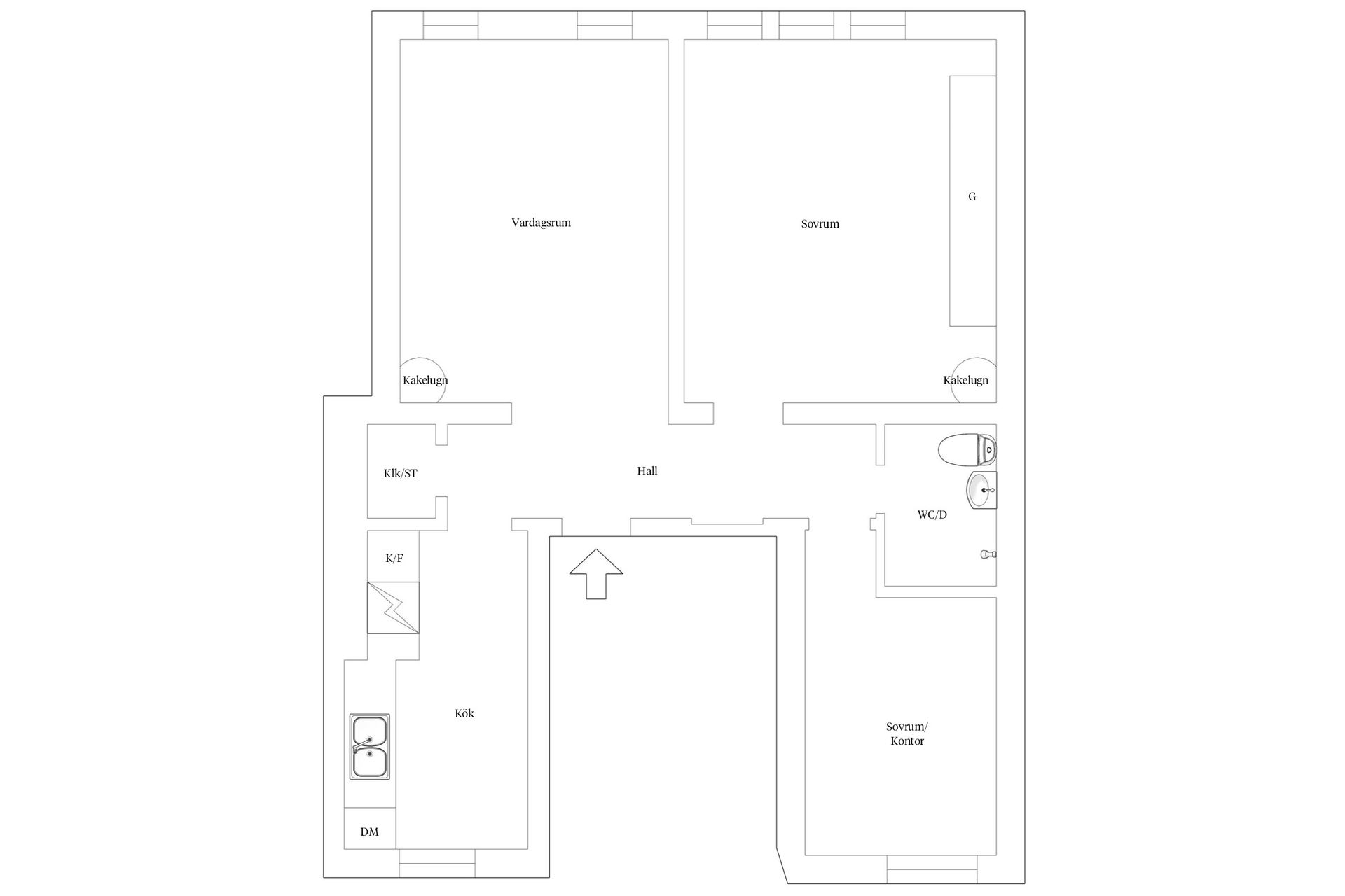 Bostadsrätt, Spångatan 30A, City, Malmö