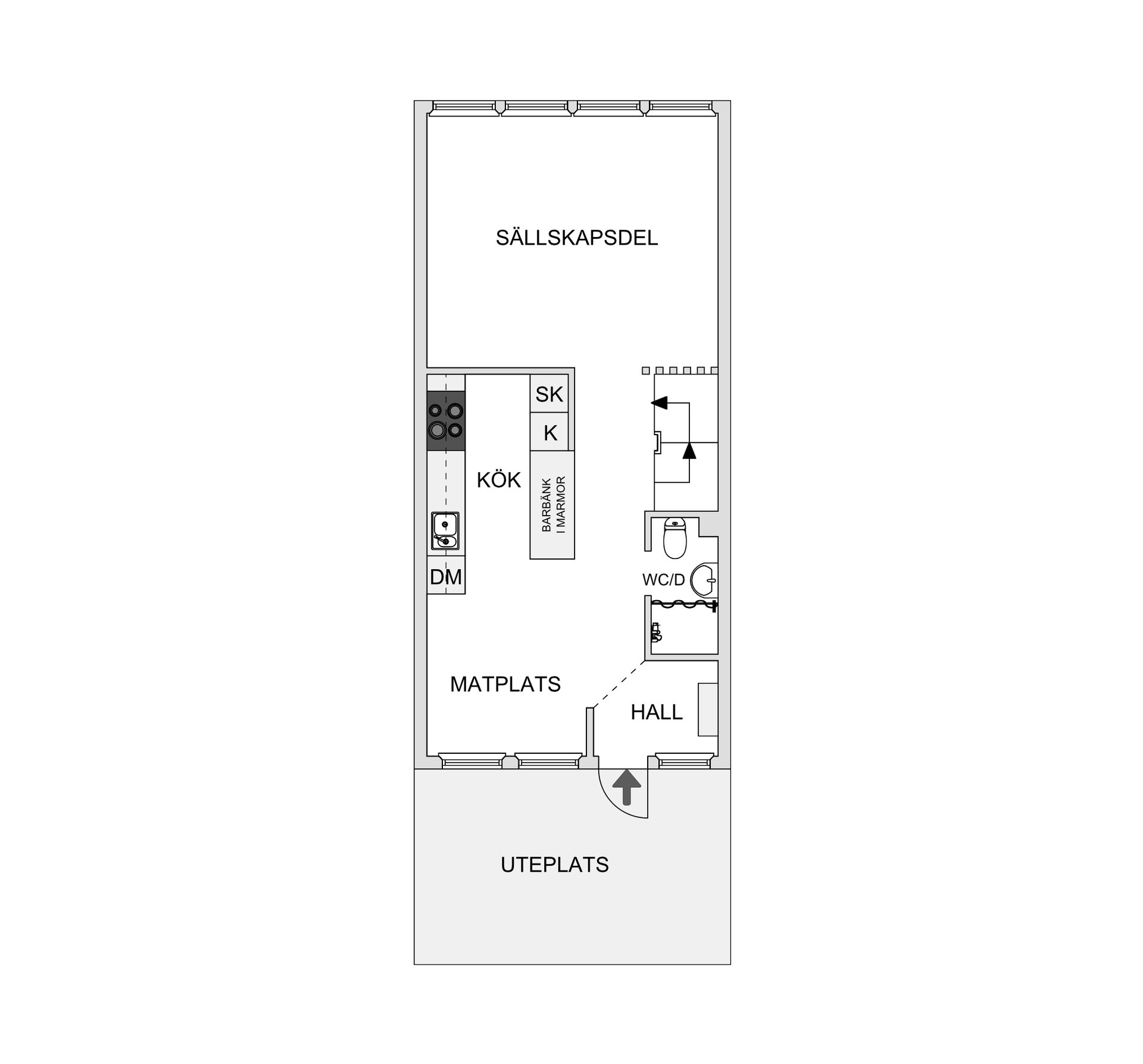 Villa, Radhus, Timotejvägen 114, Rotebro, Sollentuna