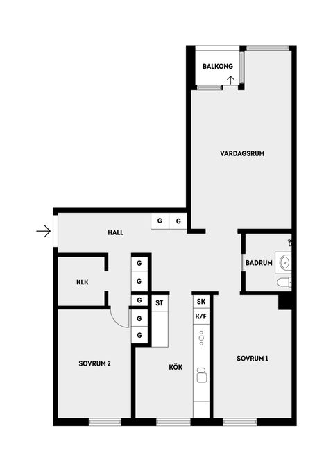Bostadsrätt, Eskadervägen 14, 7 tr, Näsbypark, Täby