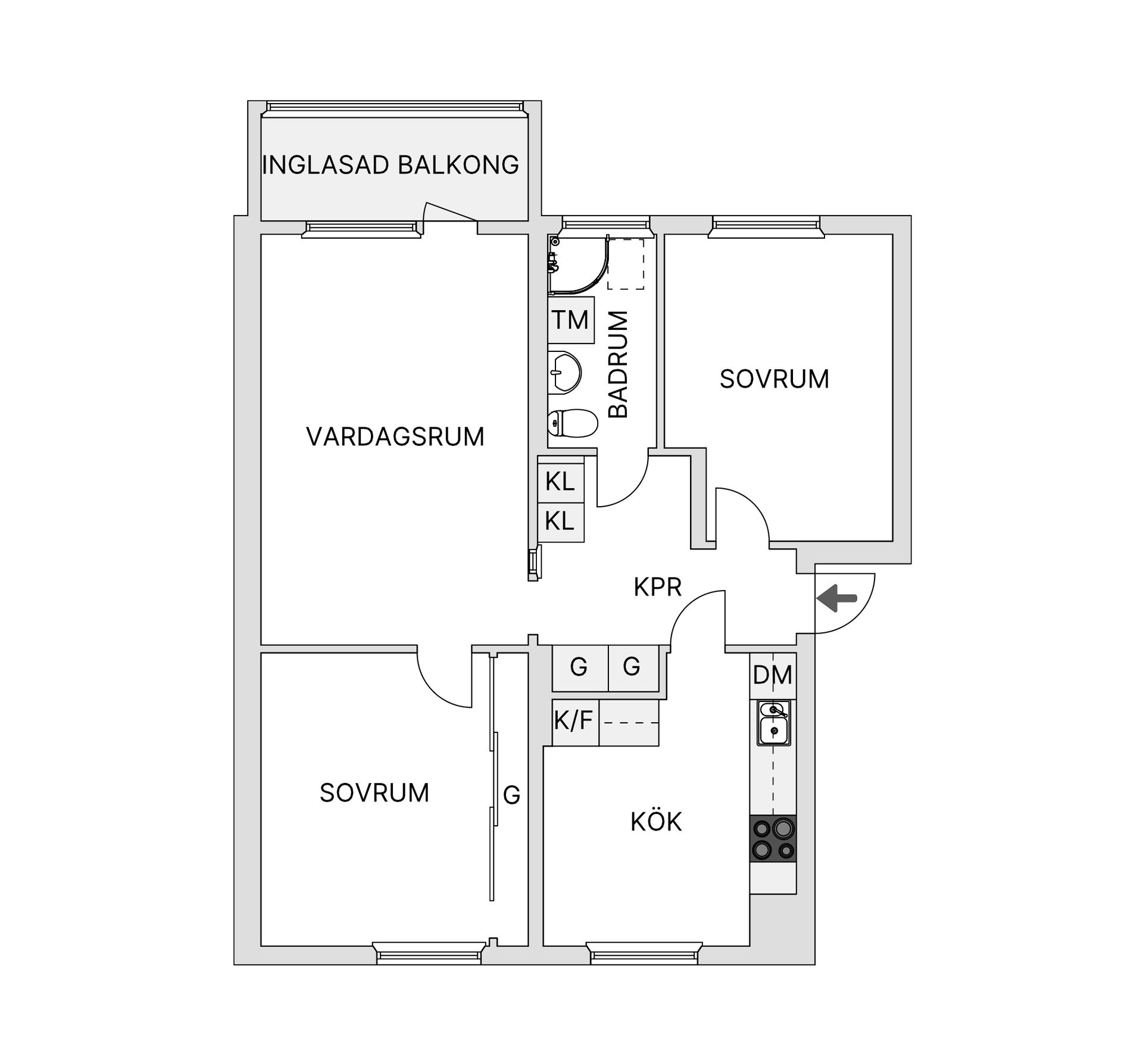 Bostadsrätt, Ågårdsvägen 49, Hjortsberg, Ljungby