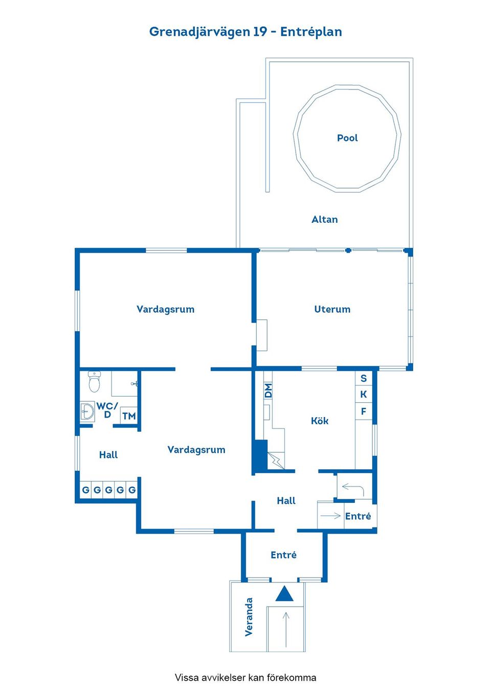 Villa, Grenadjärvägen 19, Pryssgården, Norrköping