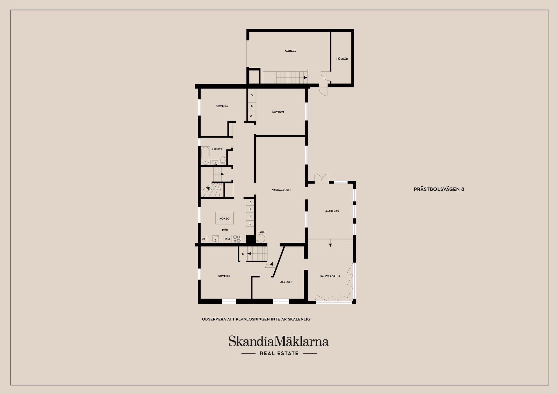 Villa, Prästbolsvägen 8, Lövnäs, Hammarö