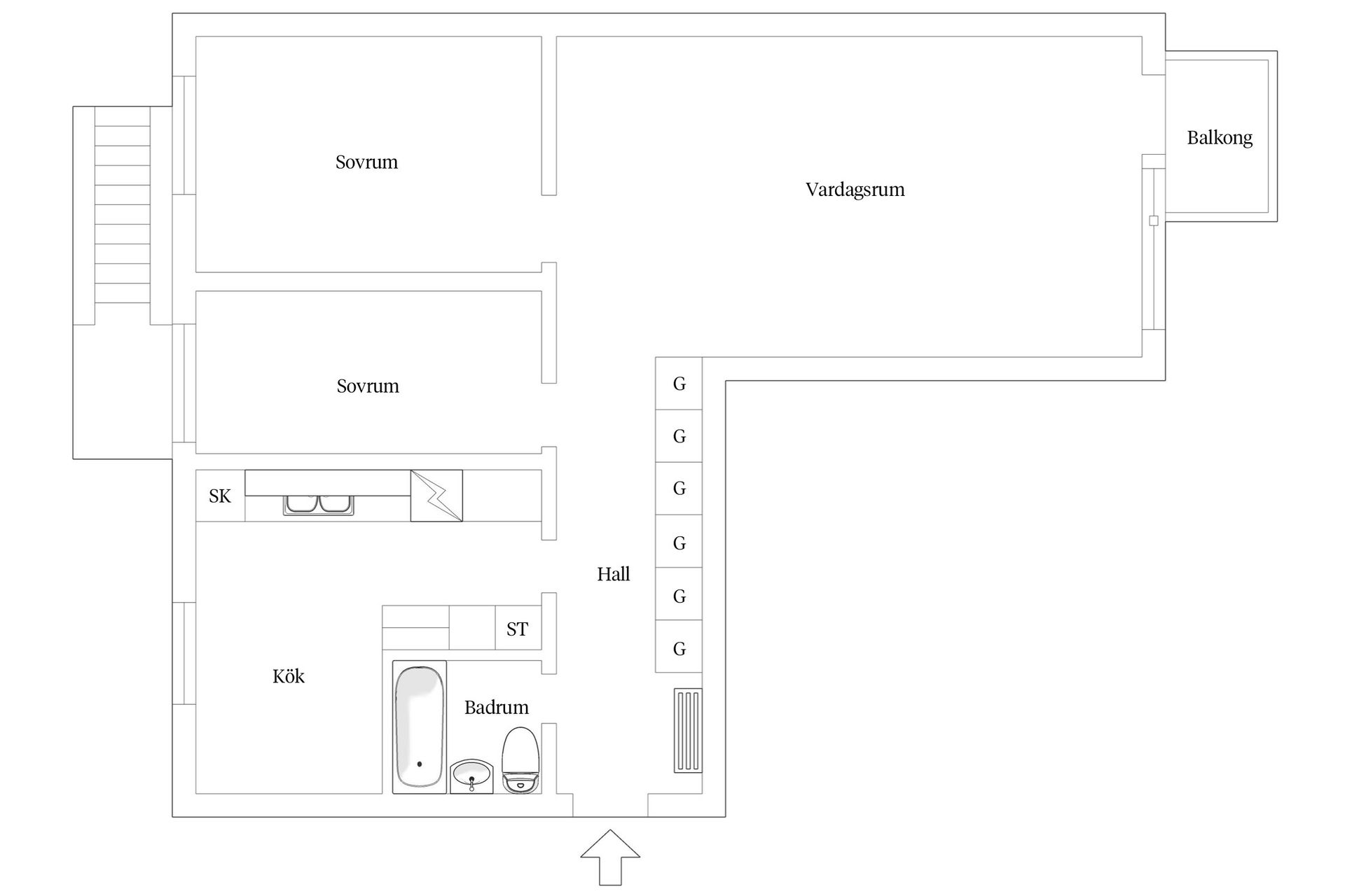 Bostadsrätt, Hesekillegatan 32, Trelleborg - Centralt, Trelleborg