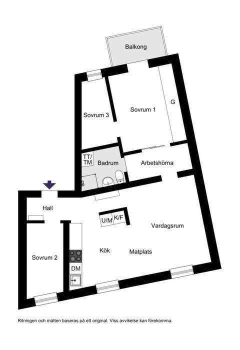 Bostadsrätt, Vattenledningsvägen 63, 2 tr., Midsommarkransen, Stockholm