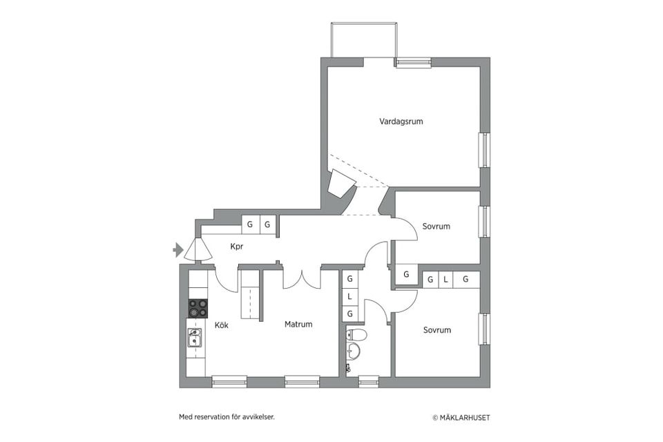 Bostadsrätt, Västergatan 27B, Haga, Sundsvall