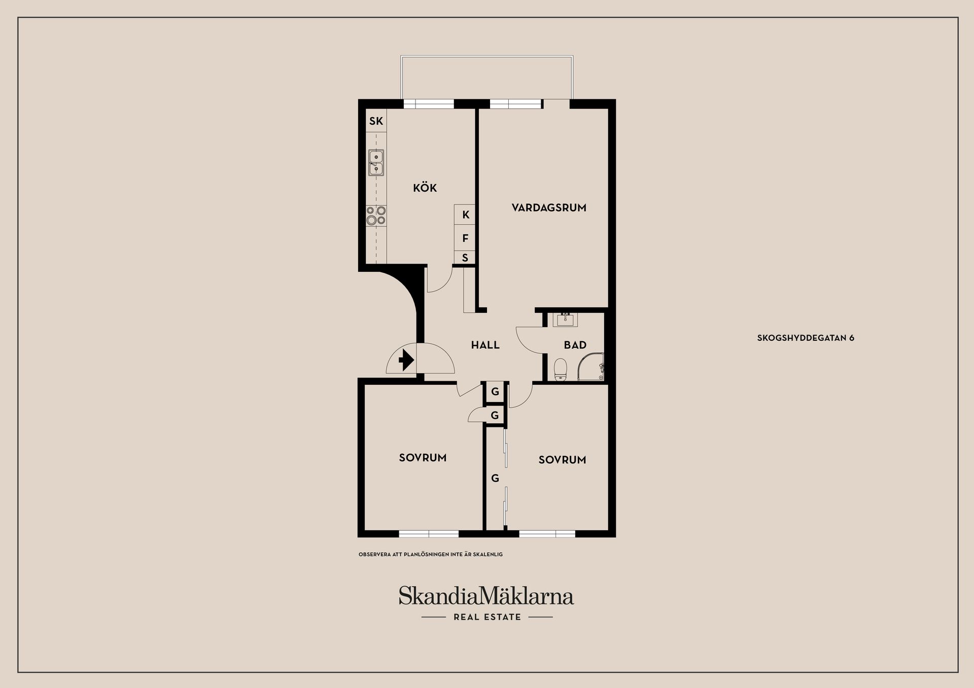 Bostadsrätt, Skogshyddegatan 6, Alideberg, Borås