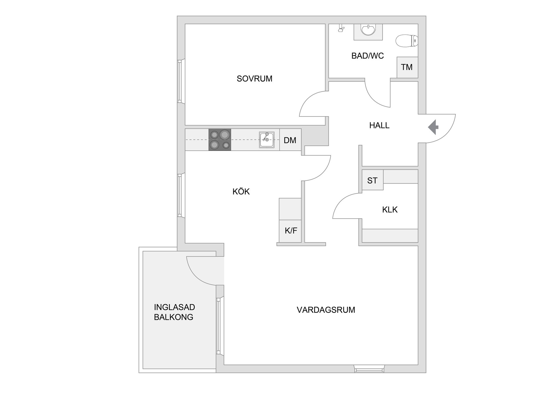 Bostadsrätt, Kvartalsvägen 20, 3tr, Jakobsberg, Järfälla