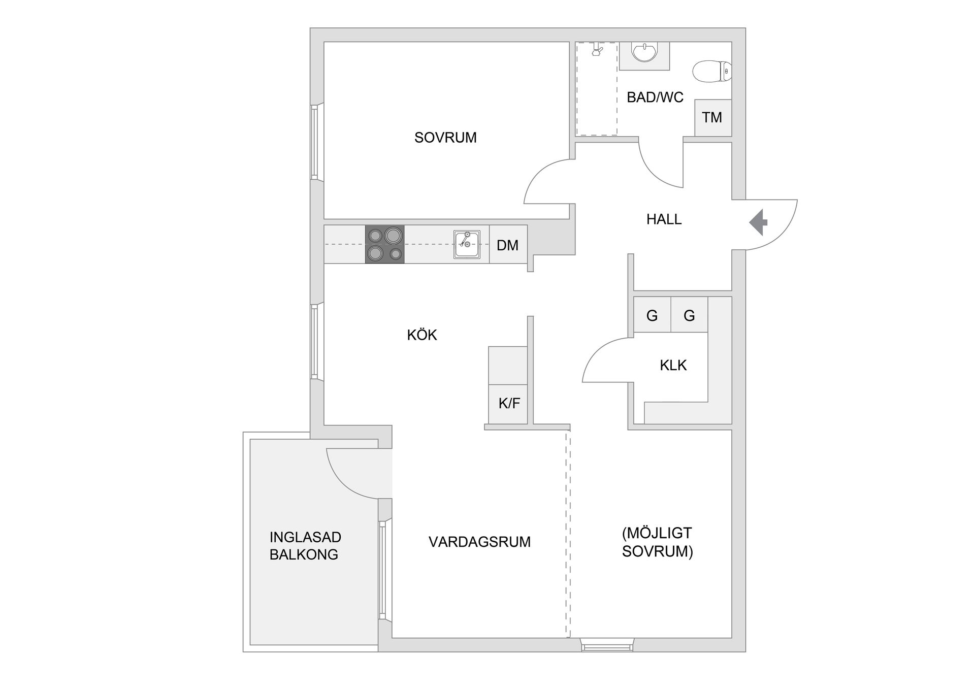 Bostadsrätt, Kvartalsvägen 20, 3tr, Jakobsberg, Järfälla