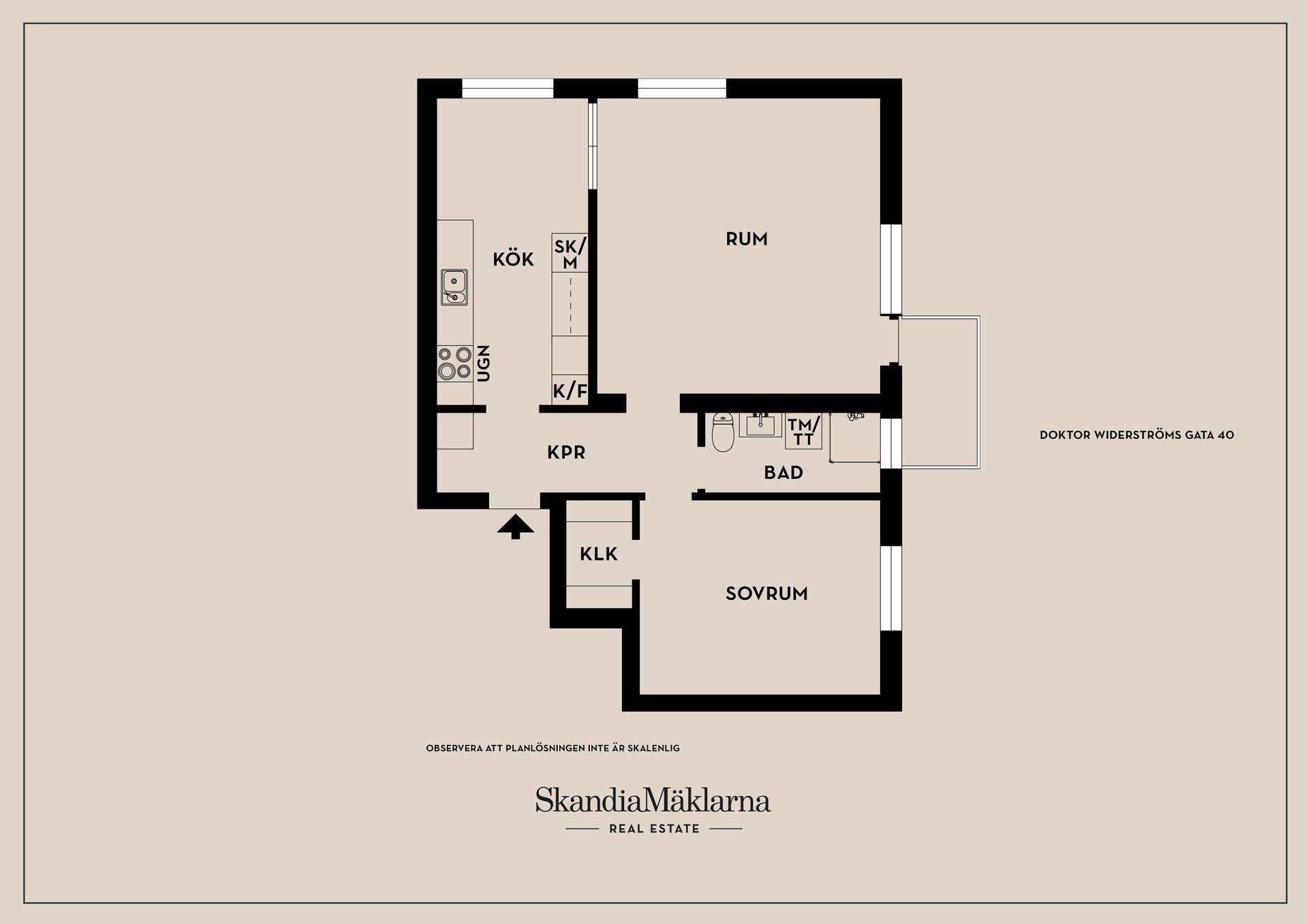 Bostadsrätt, Doktor Widerströms Gata 40, Fruängen, Stockholm