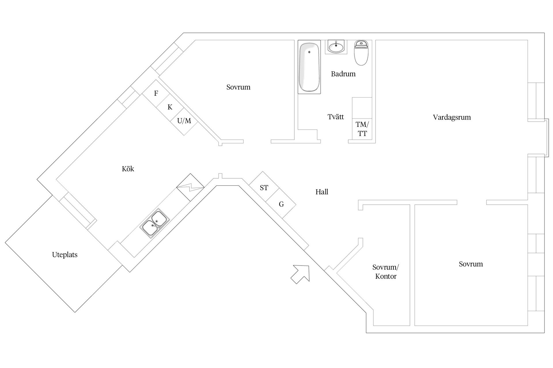 Bostadsrätt, Repslagaregatan 3B, Masthugget, Göteborg