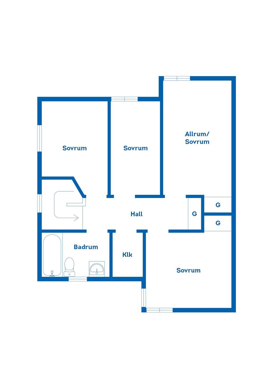 Bostadsrätt, Radhus, Elviragatan 1, Figeholm, Oskarshamn