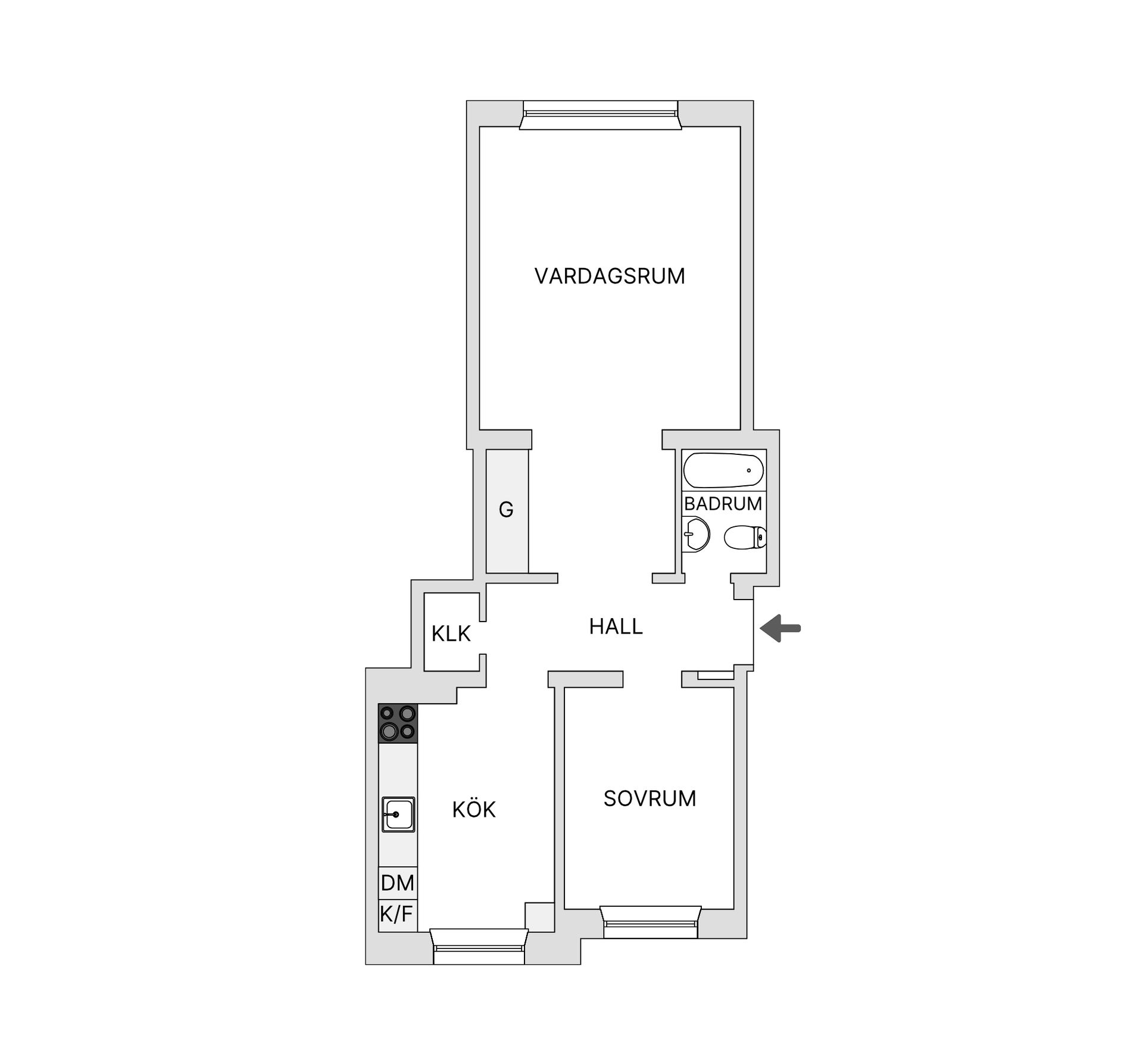 Bostadsrätt, Brobygatan 1C, Nobeltorget, Malmö