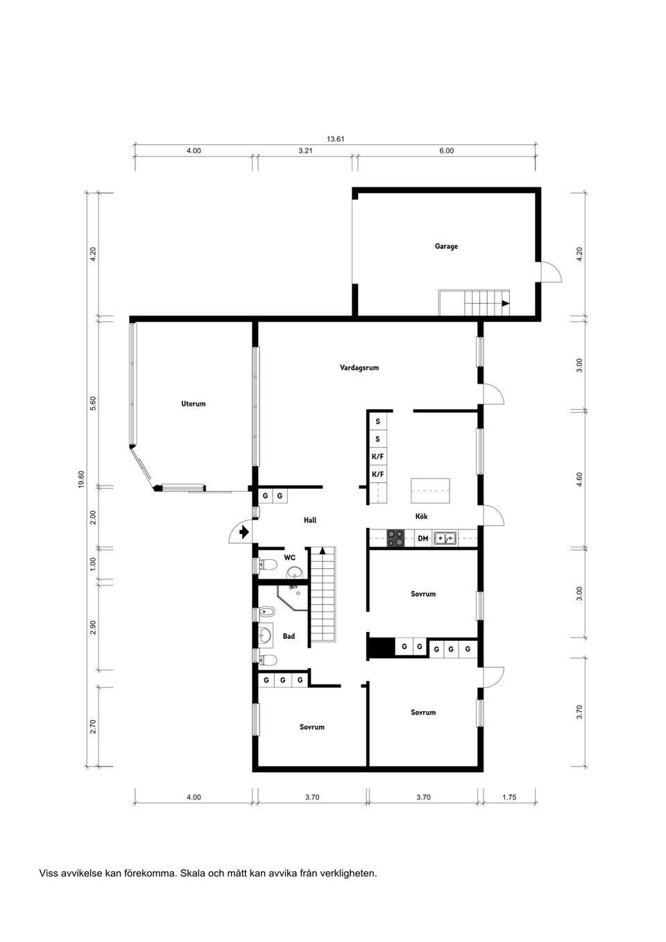Villa, Radhus, Blåsippestigen 16, Karlberg, Varberg
