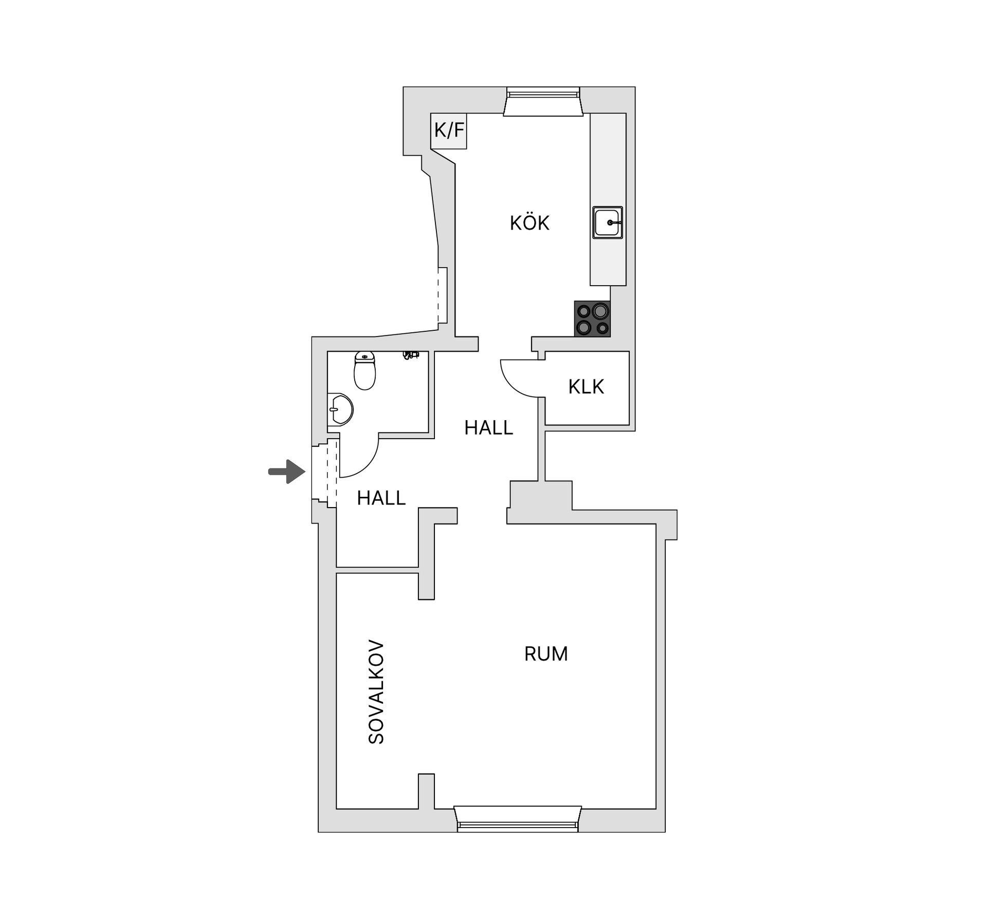 Bostadsrätt, Bildesgatan 2A, S:t Knut, Malmö