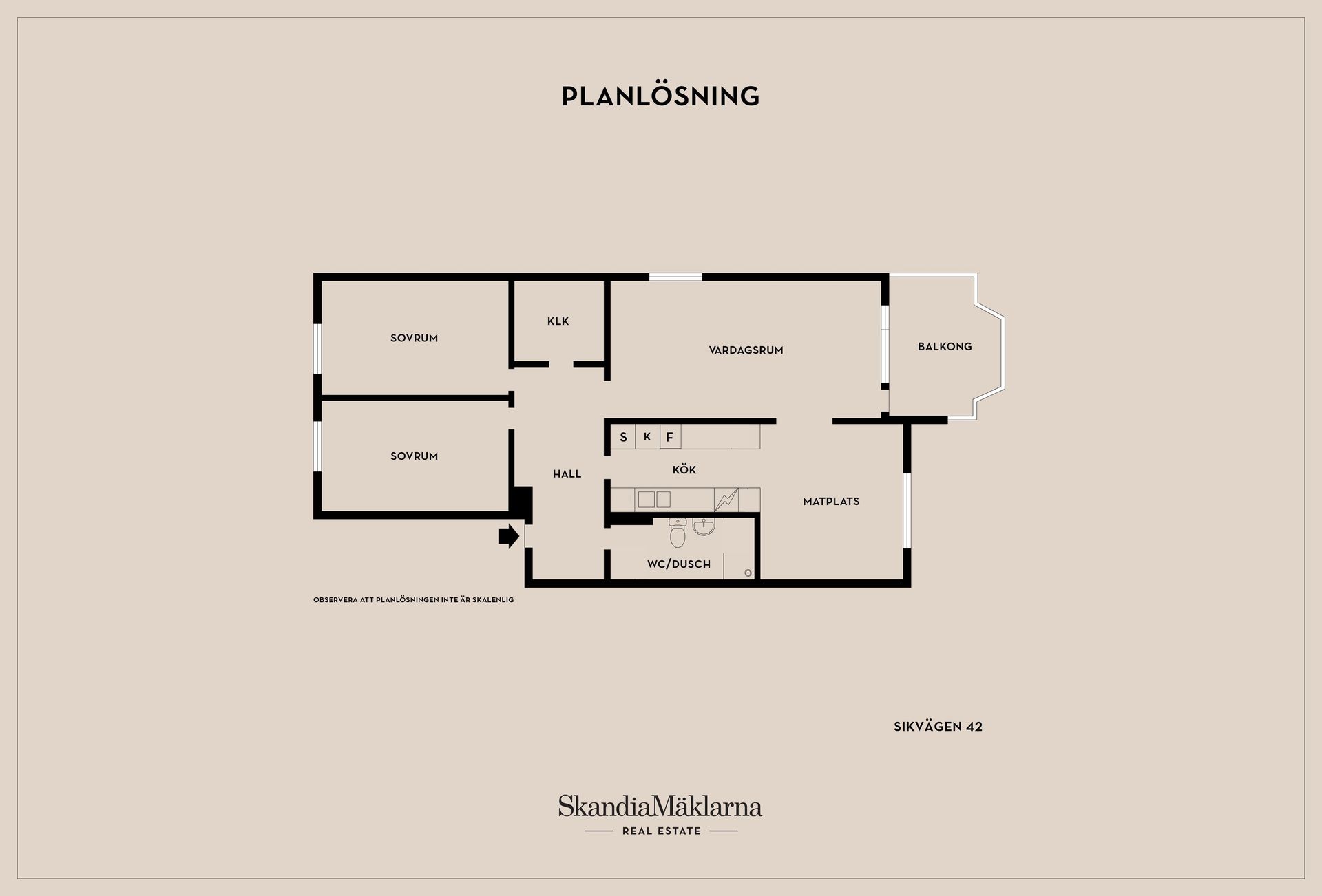 Bostadsrätt, Sikvägen 42, Centrala Tyresö, Tyresö