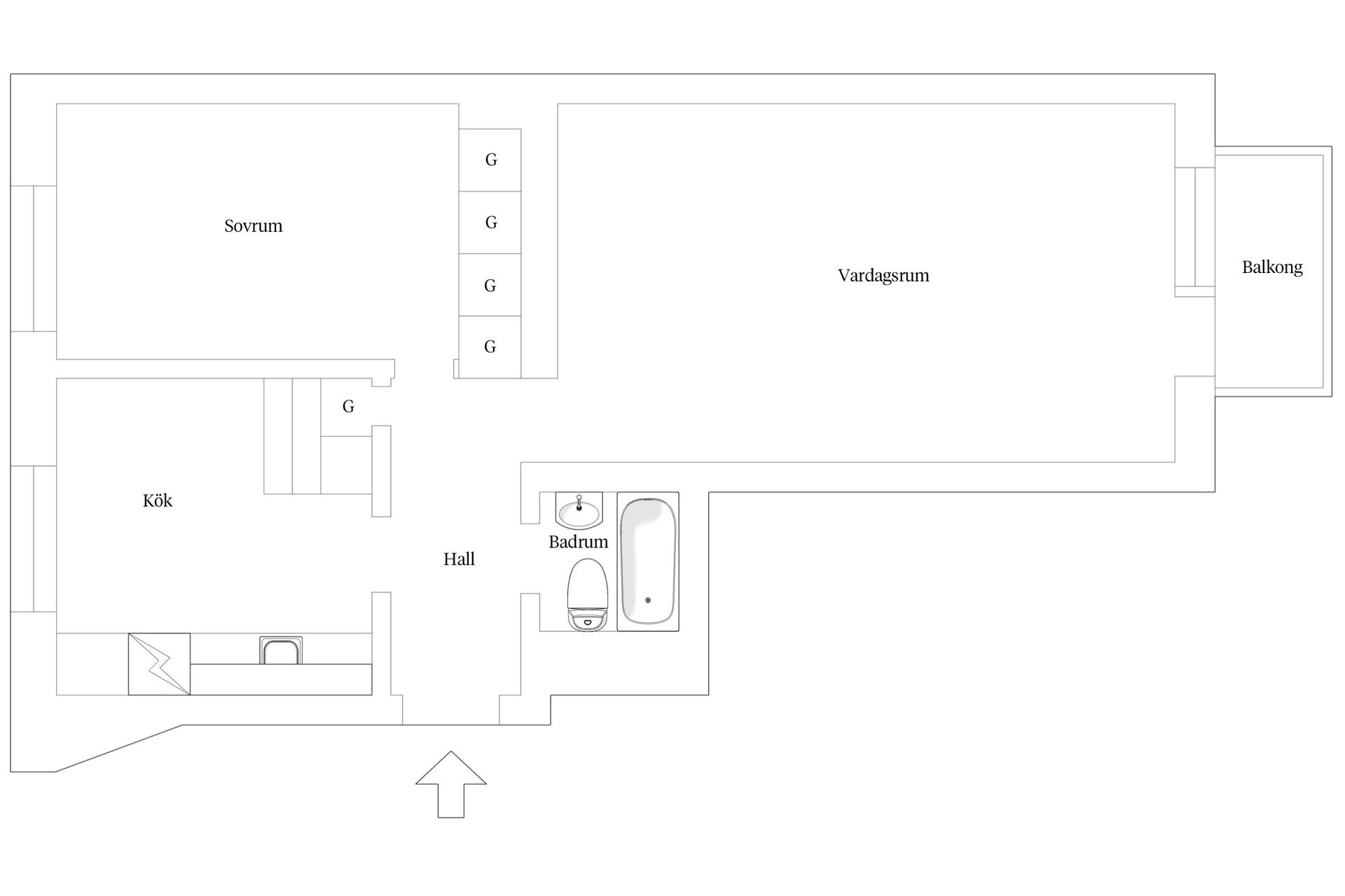 Bostadsrätt, Sankt Hans torg 1C, Bellevue, Ystad