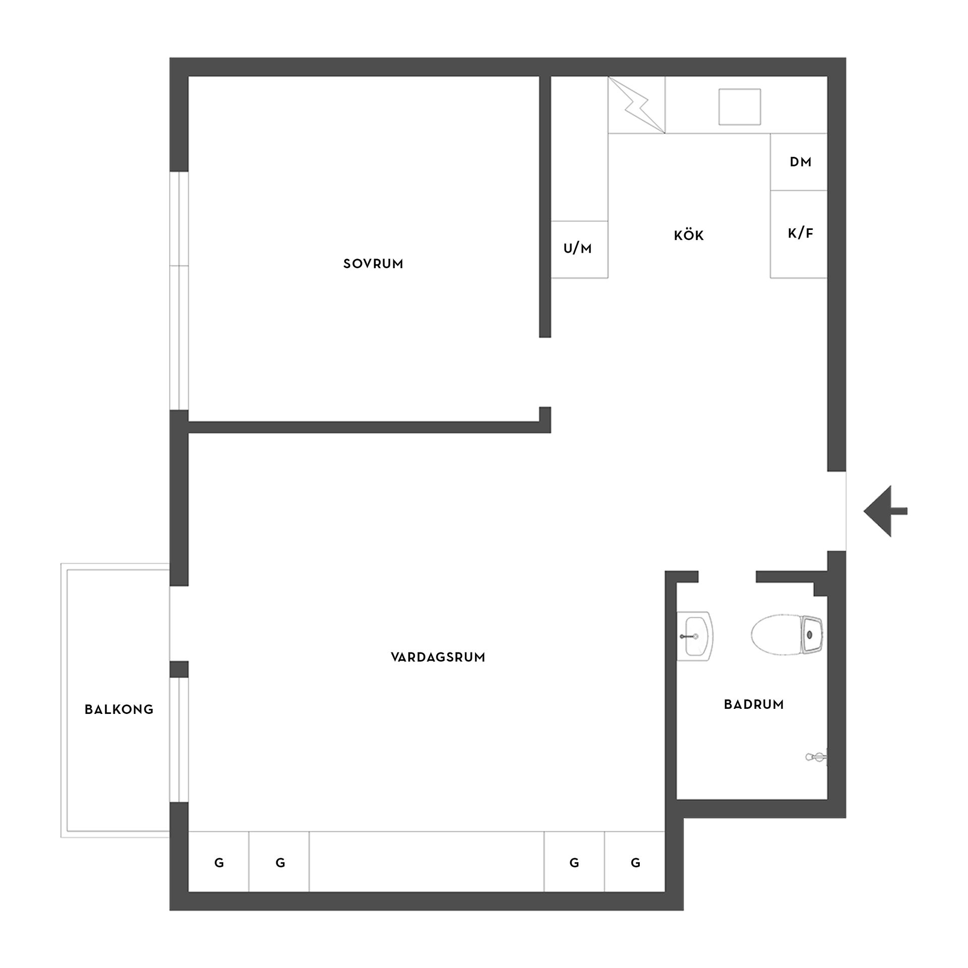Bostadsrätt, Intagsgatan 5A, Sveaplan, Eskilstuna