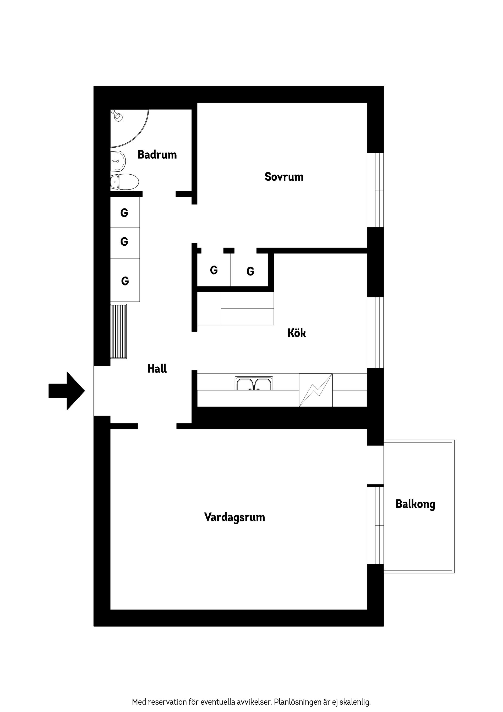 Bostadsrätt, Starrgatan 25 Lgh 1102, Liljeholmen, Jönköping
