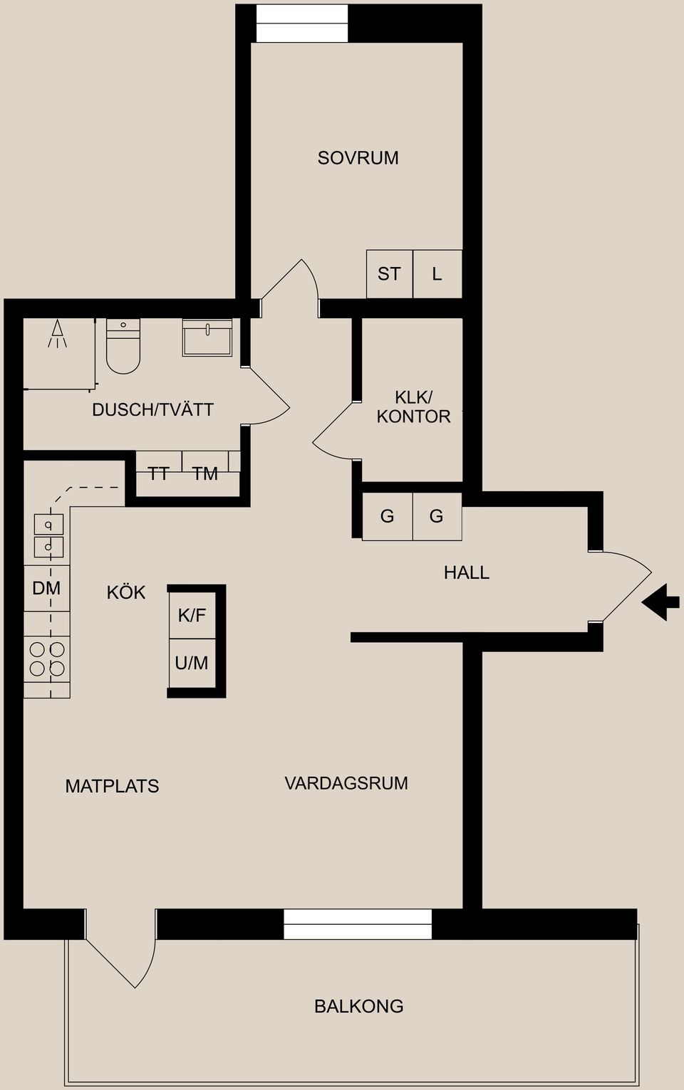 Bostadsrätt, Saltängsgatan 98, Inre hamnen, Norrköping