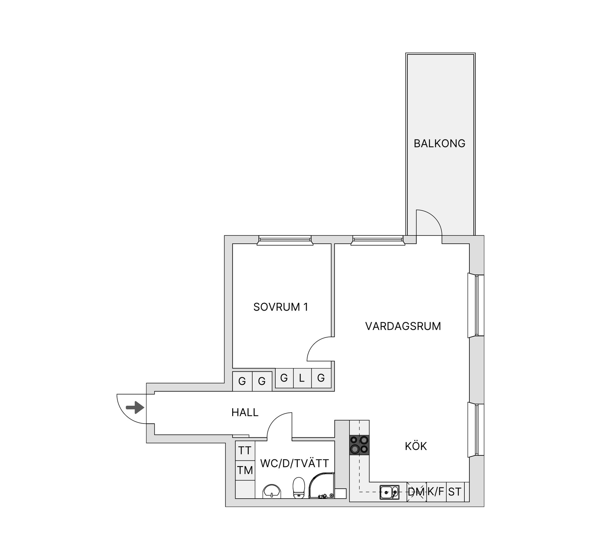 Bostadsrätt, Kvillegatan 7, Centrala Hisingen Porslinsfabriken, Göteborg