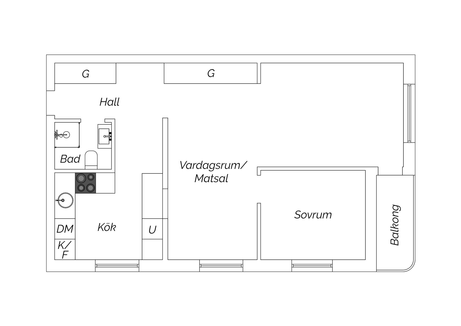 Bostadsrätt, Haråsgatan 19, Majorna, Göteborg