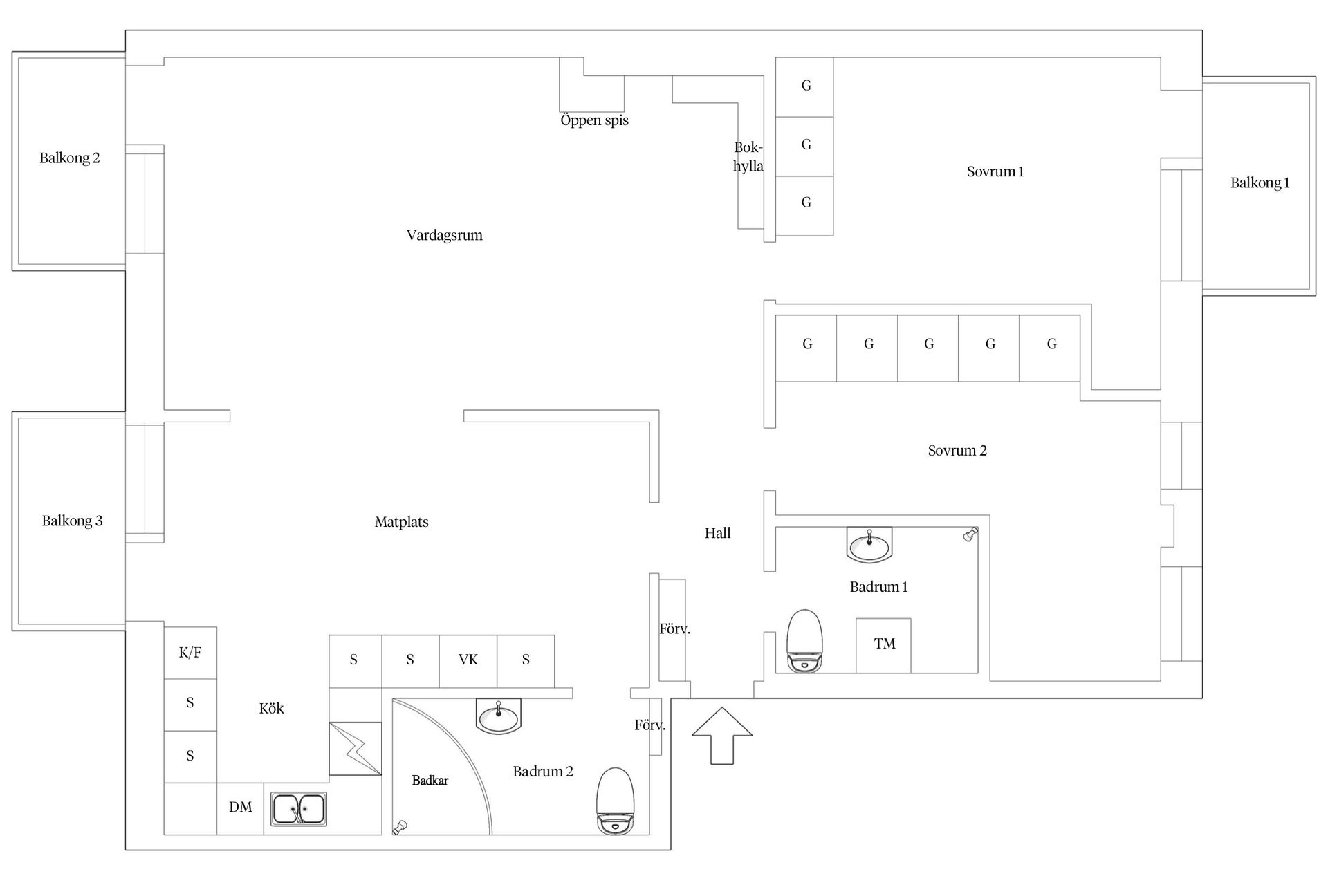Bostadsrätt, John Bergs plan 3, 5 Tr, Kungsholmen, Stockholm