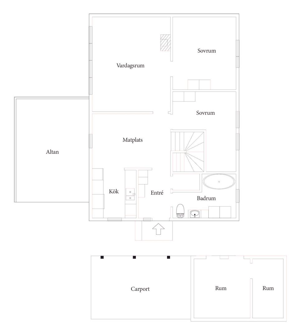 Villa, Radhus, Kerstinvägen 7C, Dalsjöfors, Borås