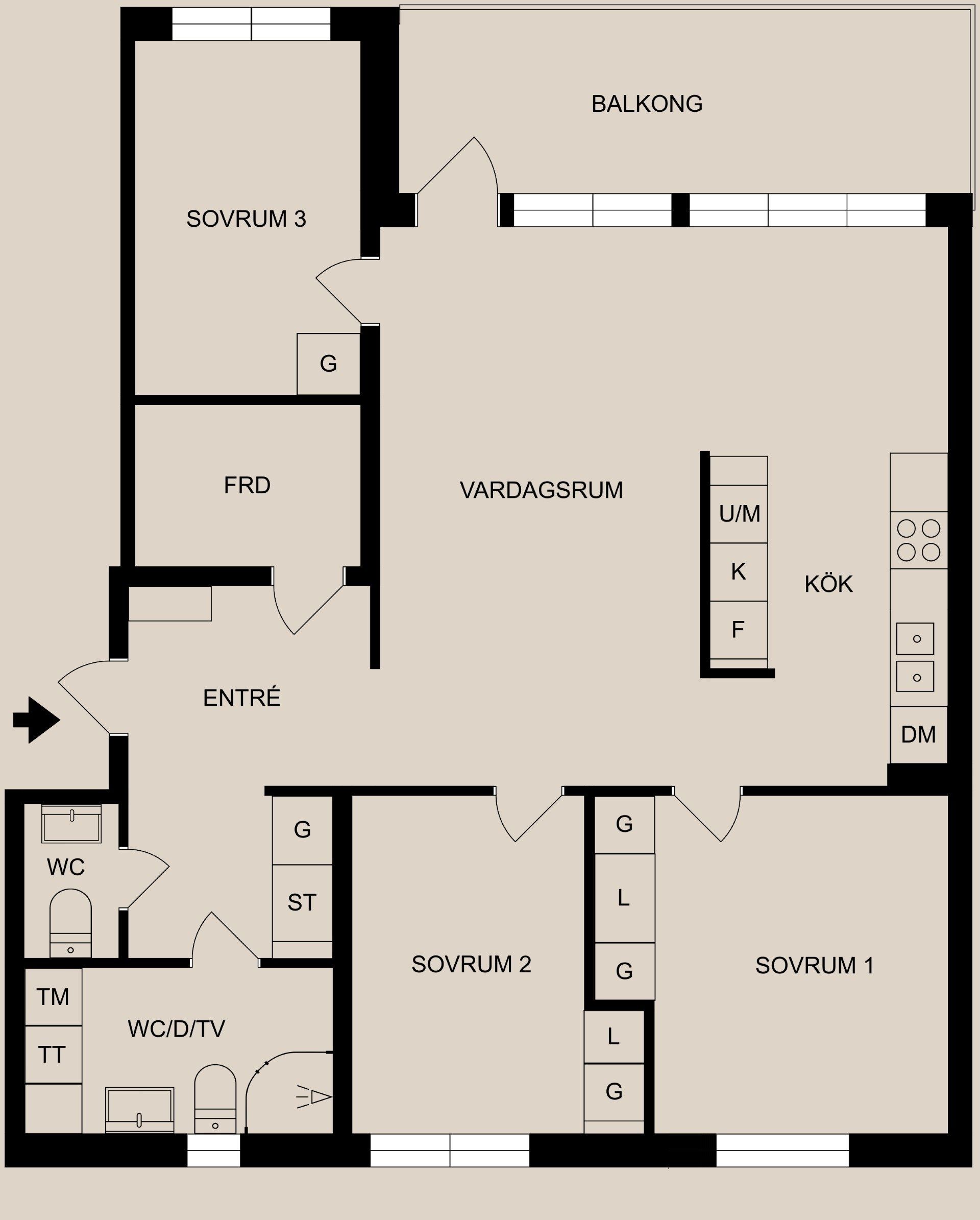 Bostadsrätt, Doktor Butlers gata 13, Sandbyhov, Norrköping