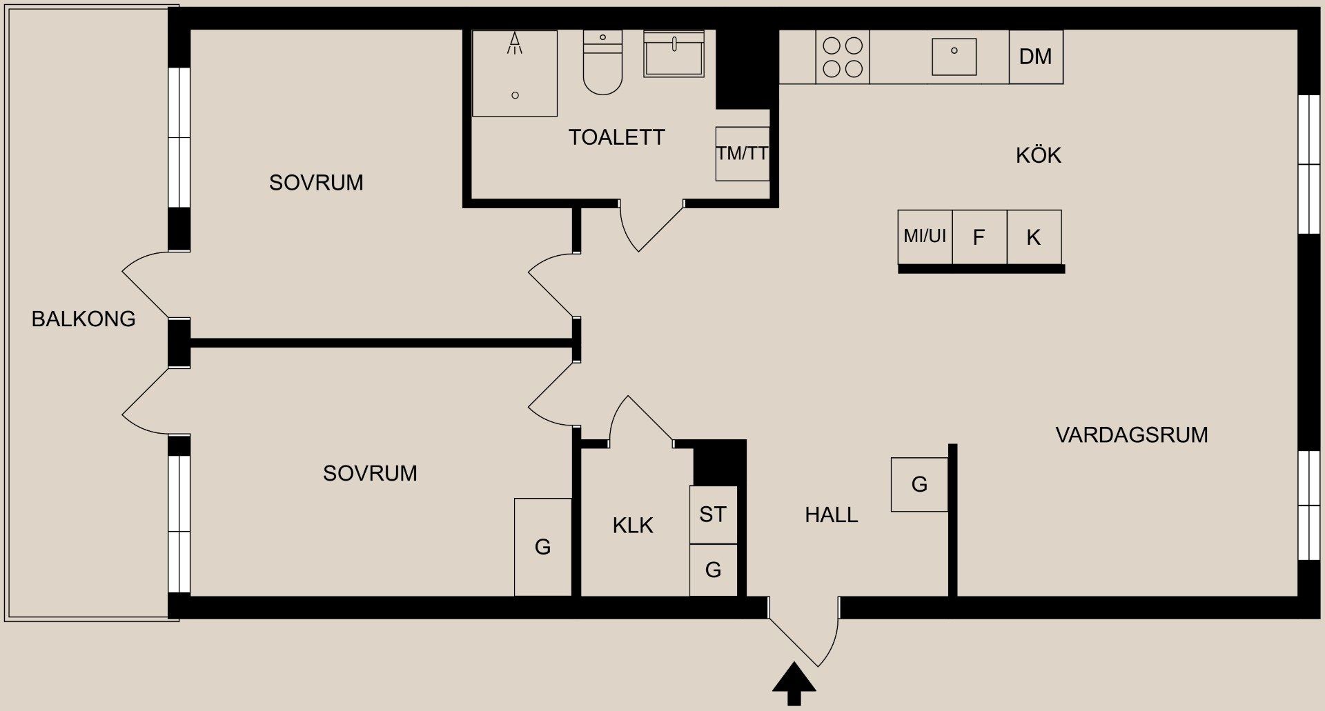 Bostadsrätt, Slottsgatan 90, Centralt, Norrköping
