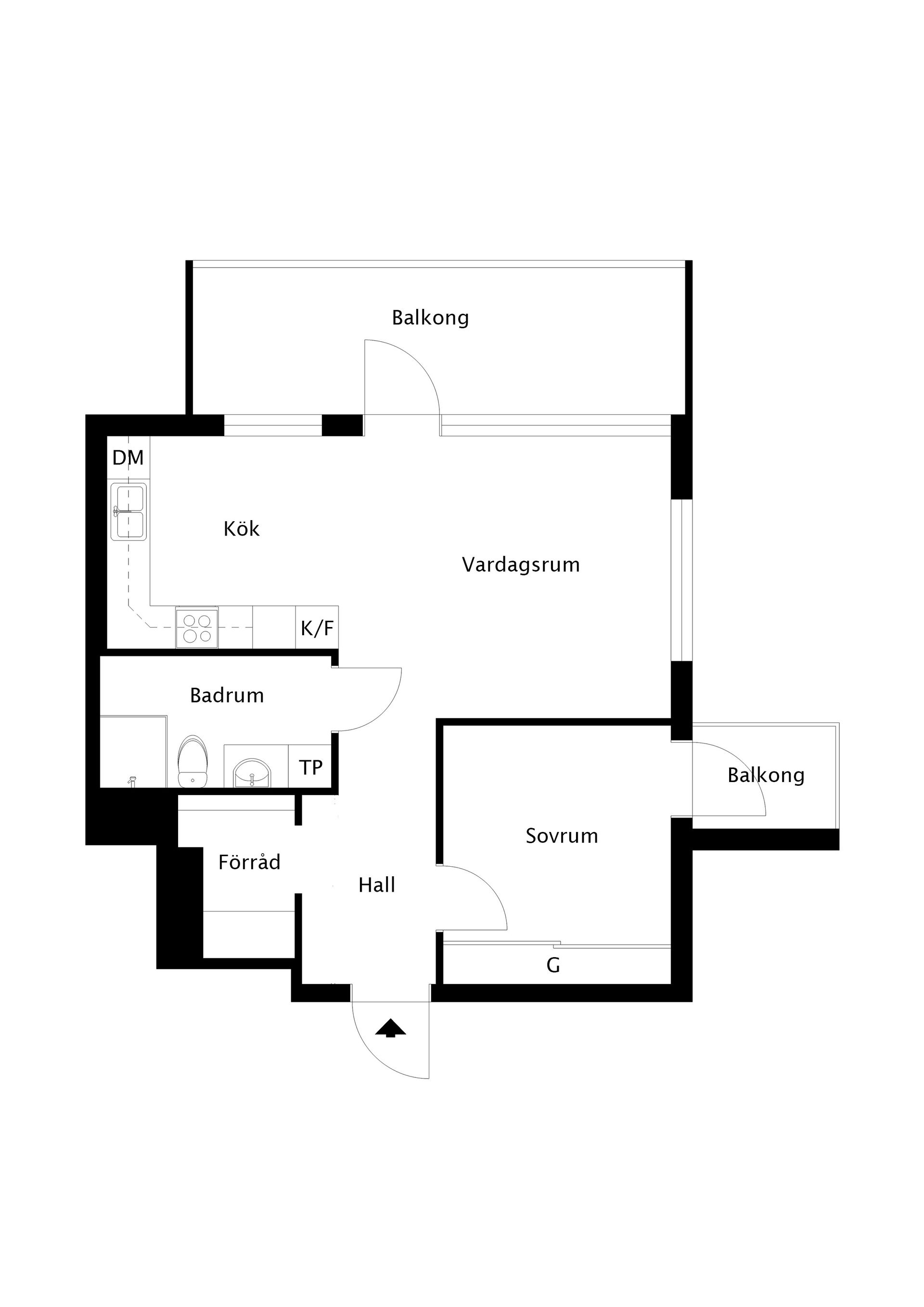 Bostadsrätt, Trångsundstorget 1 3tr, Huddinge